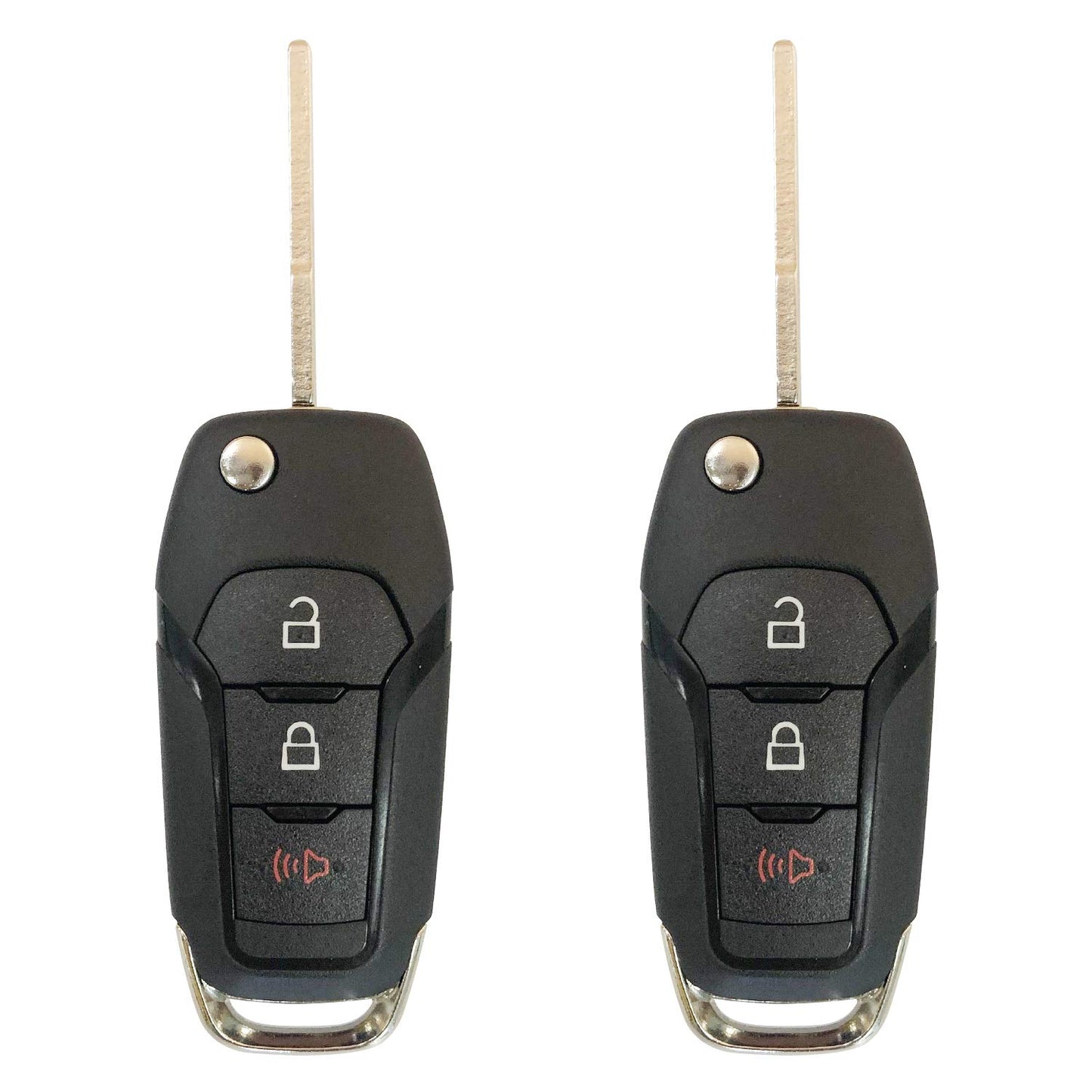 Replacement for 2015 - 2019 Ford F-150 F-250 350 Keyless Remote Flip Key Fob 164-R8130 N5F-A08TAA;by AUTO KEY MAX (Pair)