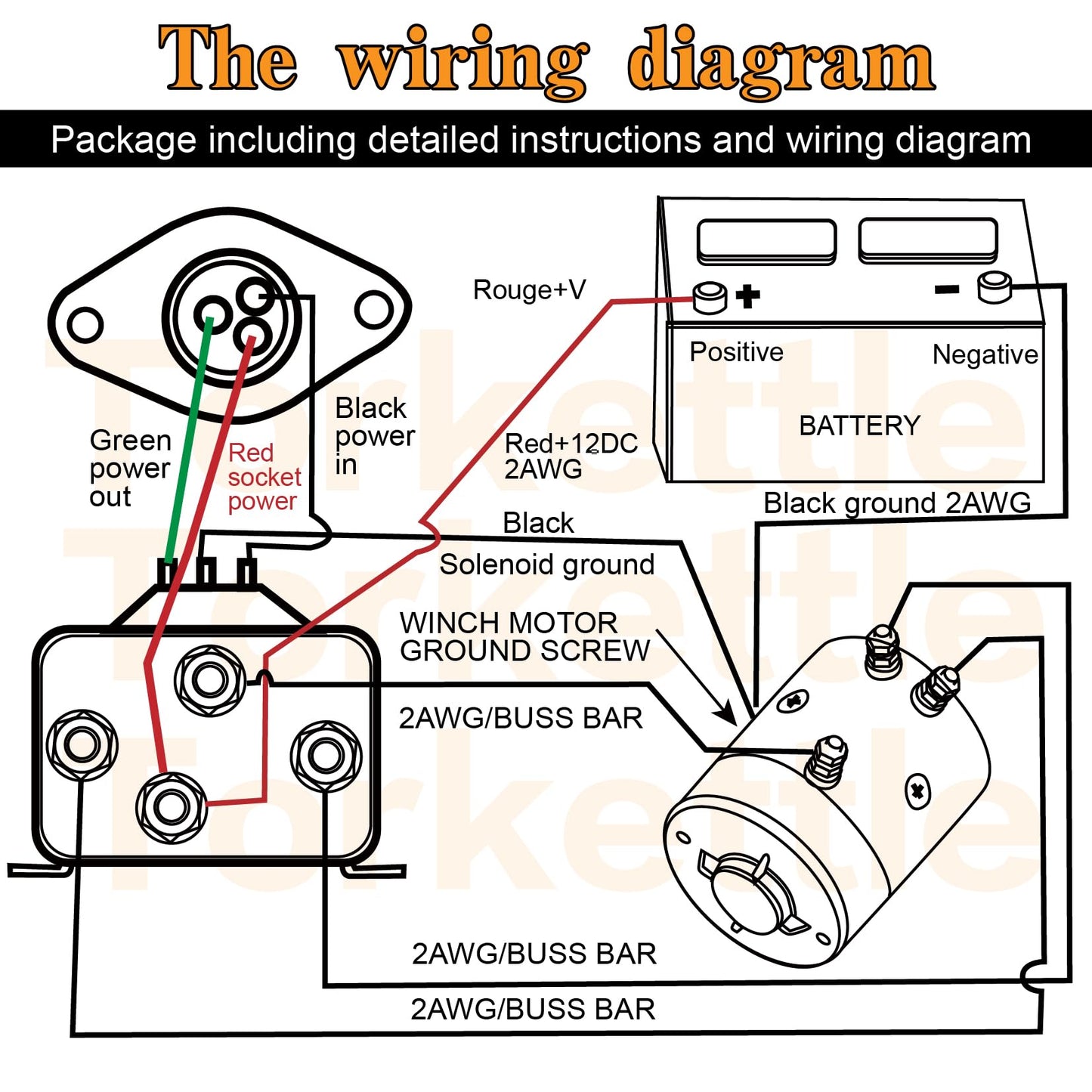 12V Winch Controller Corded Manual Hand Control Switch Kits for ATV UTV Winch