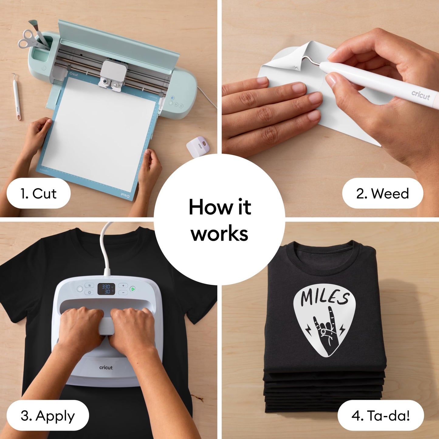 Cricut® Value Iron-On - White (12 in x 20 ft) - HTV Heat Transfer Vinyl