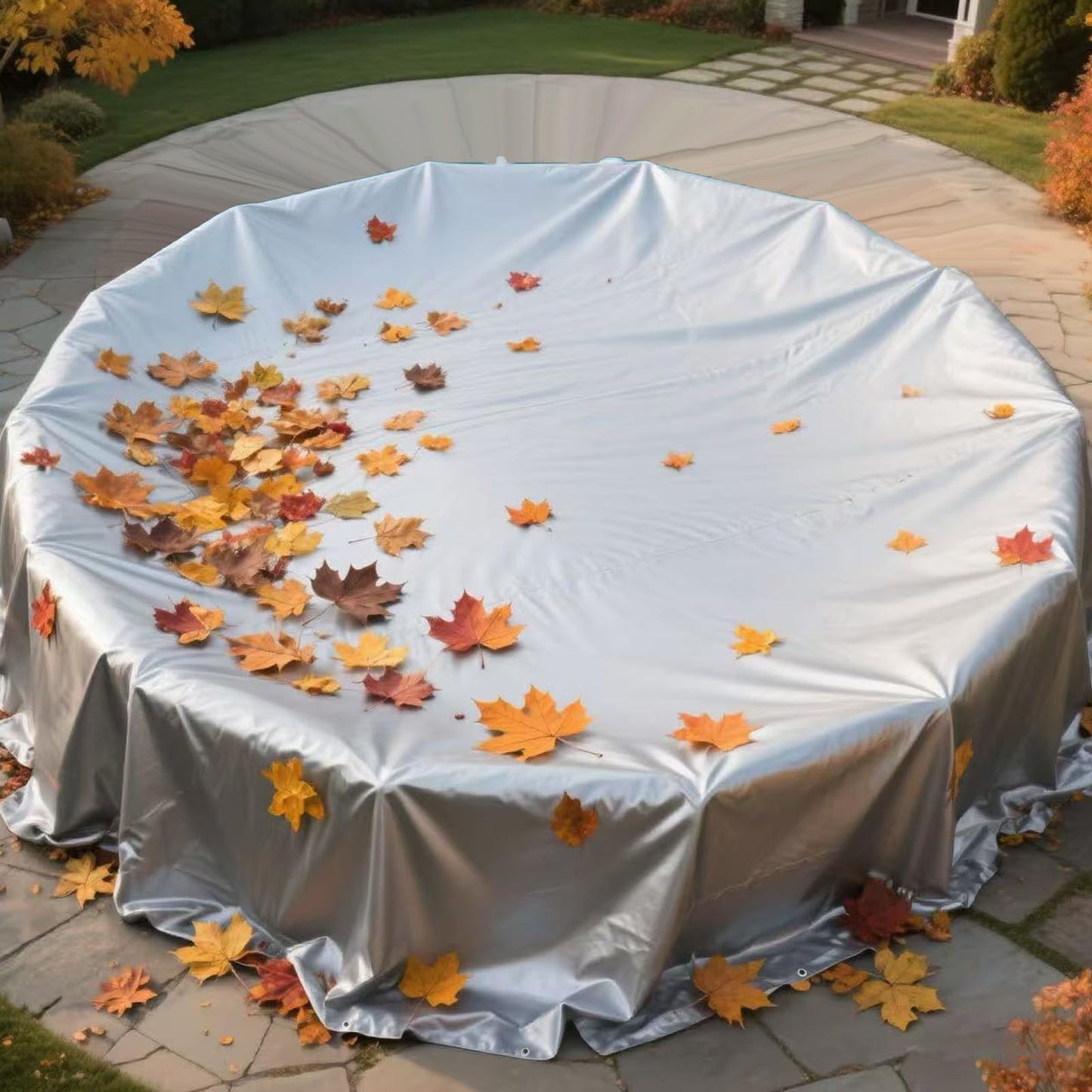 Tarps Heavy Duty Waterproof 16 Mil,Multipurpose Protective Cover Silver Poly Tarp,Rip and Tear Proof Tarpaulin with Grommets and Reinforced Edges,Thick UV Resistant