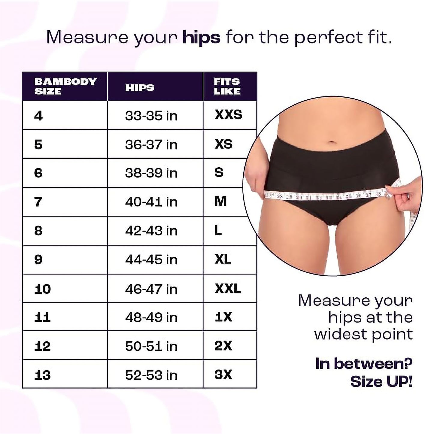 Bambody Absorbent Brief, 5th Gen - Small, 5 Pack, Black