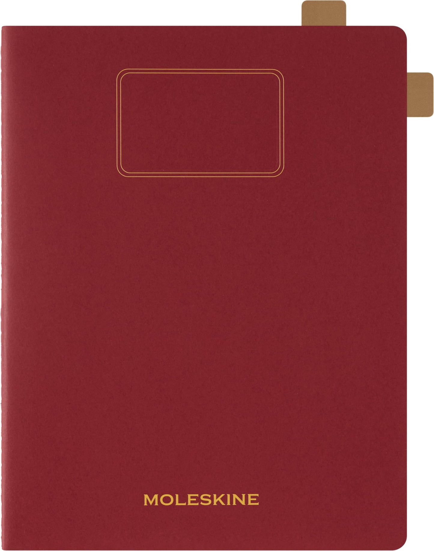Moleskine Student Cahier Journals (Set of 2), Soft Cover, Plain, XXL (8.5" x 11"), Cranberry Red