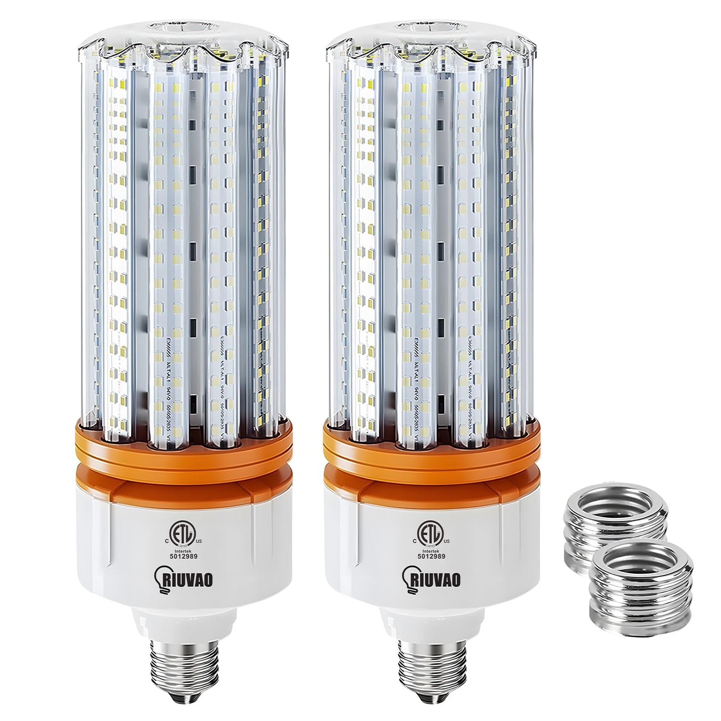 1000W Equivalent LED Corn Bulb, 15000 Lumen Led Corn Light Bulb, 2 Pack 5000K Daylight White E26 E39 LED Bulbs for Large Area Lighting Wide Application for Warehouse