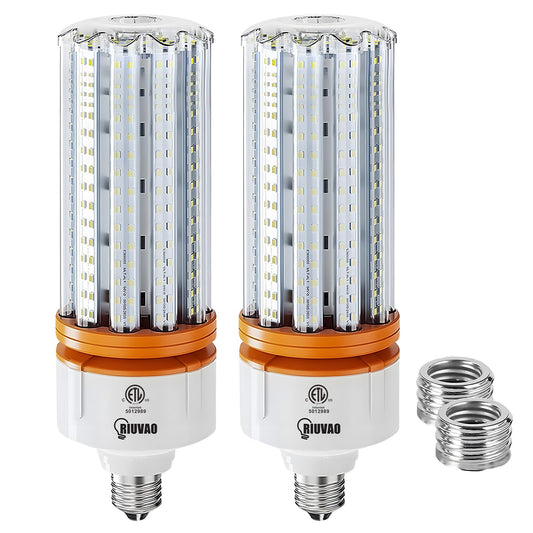 1000W Equivalent LED Corn Bulb, 15000 Lumen Led Corn Light Bulb, 2 Pack 5000K Daylight White E26 E39 LED Bulbs for Large Area Lighting Wide Application for Warehouse