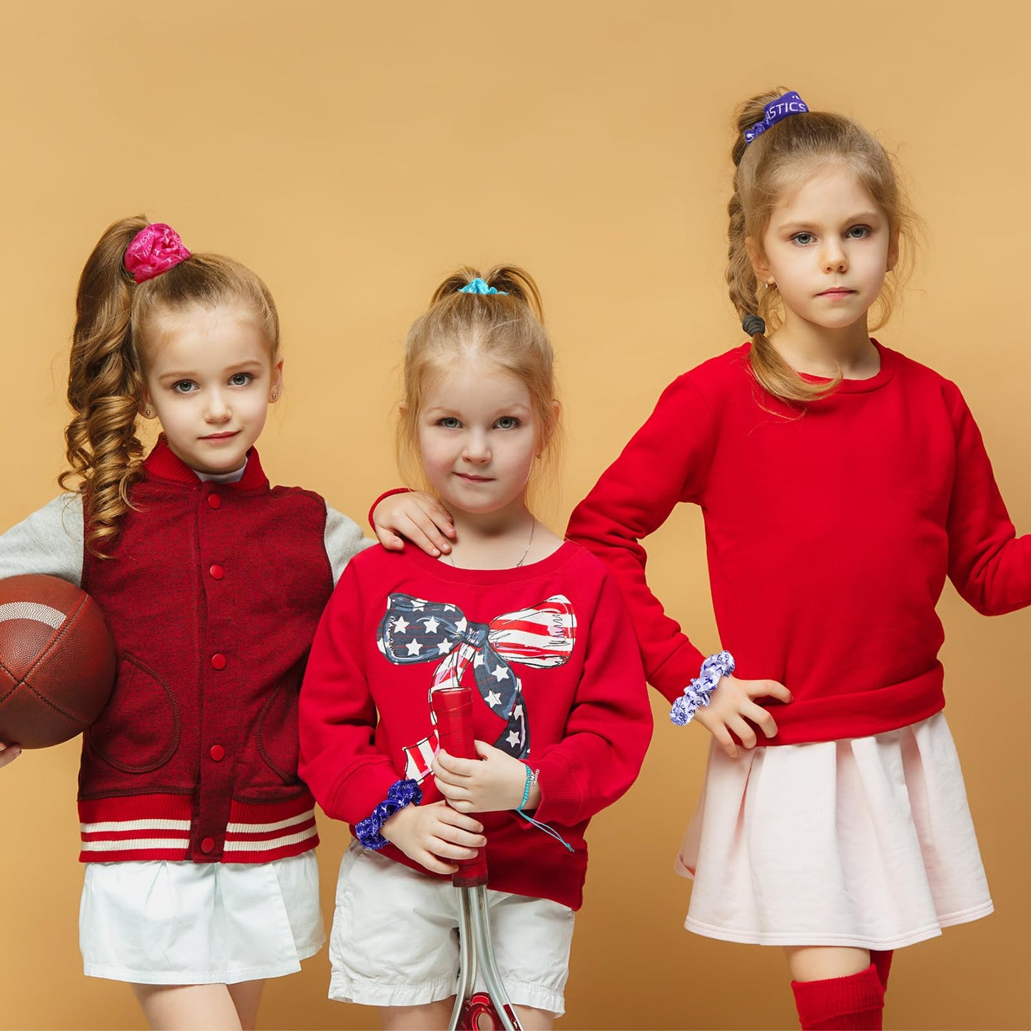 Abbylike 60 Pcs Gymnastics Party Favors 12 Dance Makeup Bag 12 Gymnastics Charm Bracelet 12 Girls Dance Hair Scrunchies 12 Sports Elastics Hair Ties 12 Gymnastics Keychains for Gift Birthday Supplies