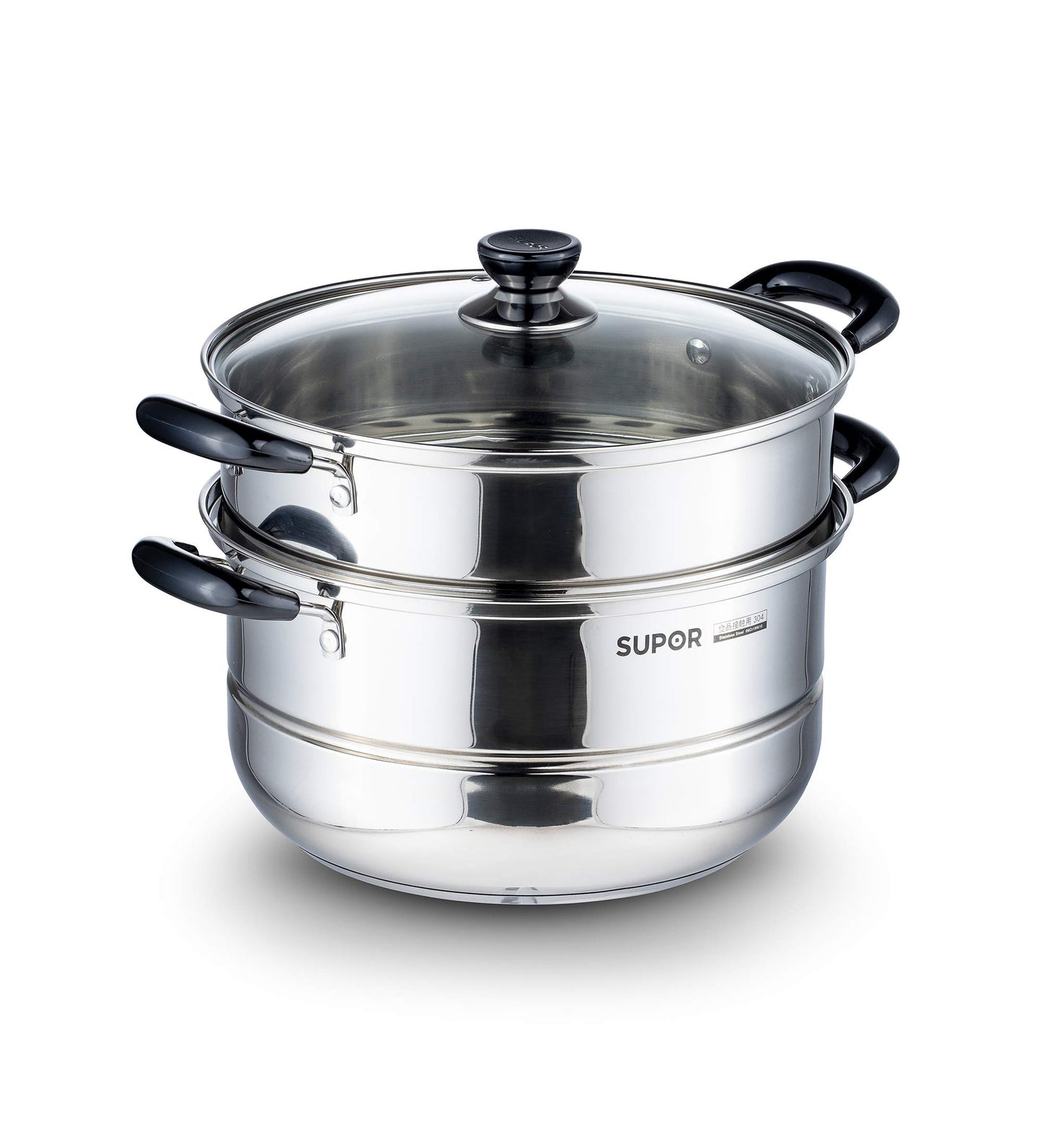 苏泊尔 SUPOR SZ26B5C1 26cm Hao Bang Shou SS 2-Tier Steamer Silver Small