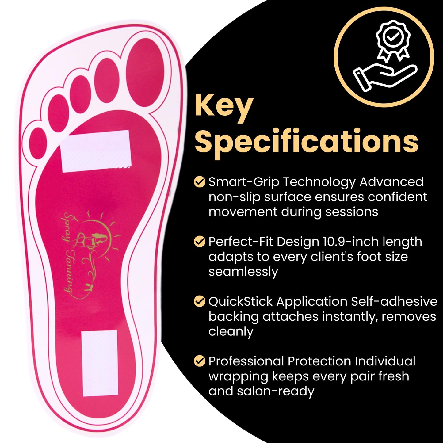 120Pairs(240Feets) Disposable Stick Spray Tanning Feet Pads Perfect for preventing spray tan solution,Deluxe & Hygienic Spray Tan Feet Pads-Ideal for Salons and Spas or Home,Easy to Apply