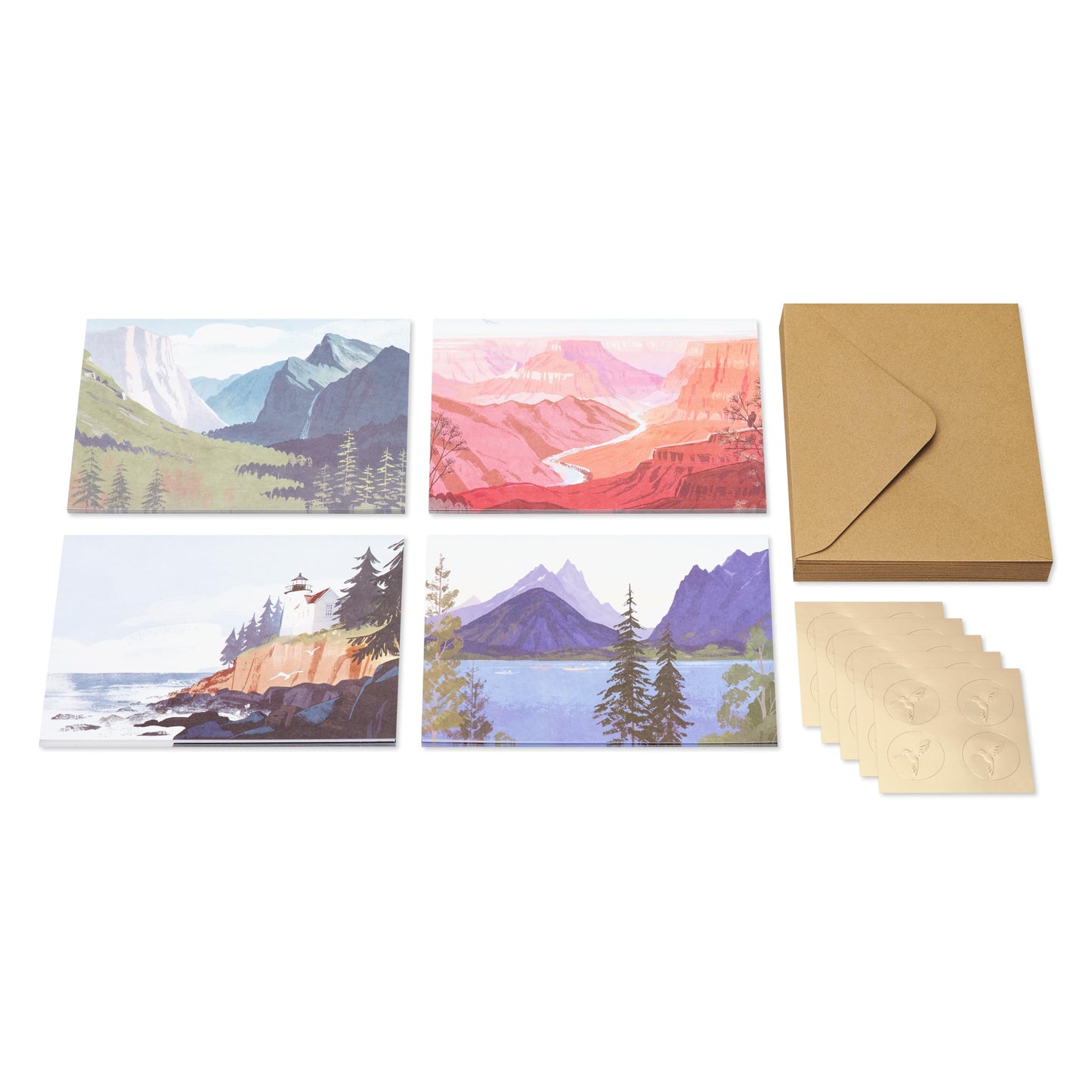 Papyrus Blank Cards with Envelopes, National Parks (20-Count)