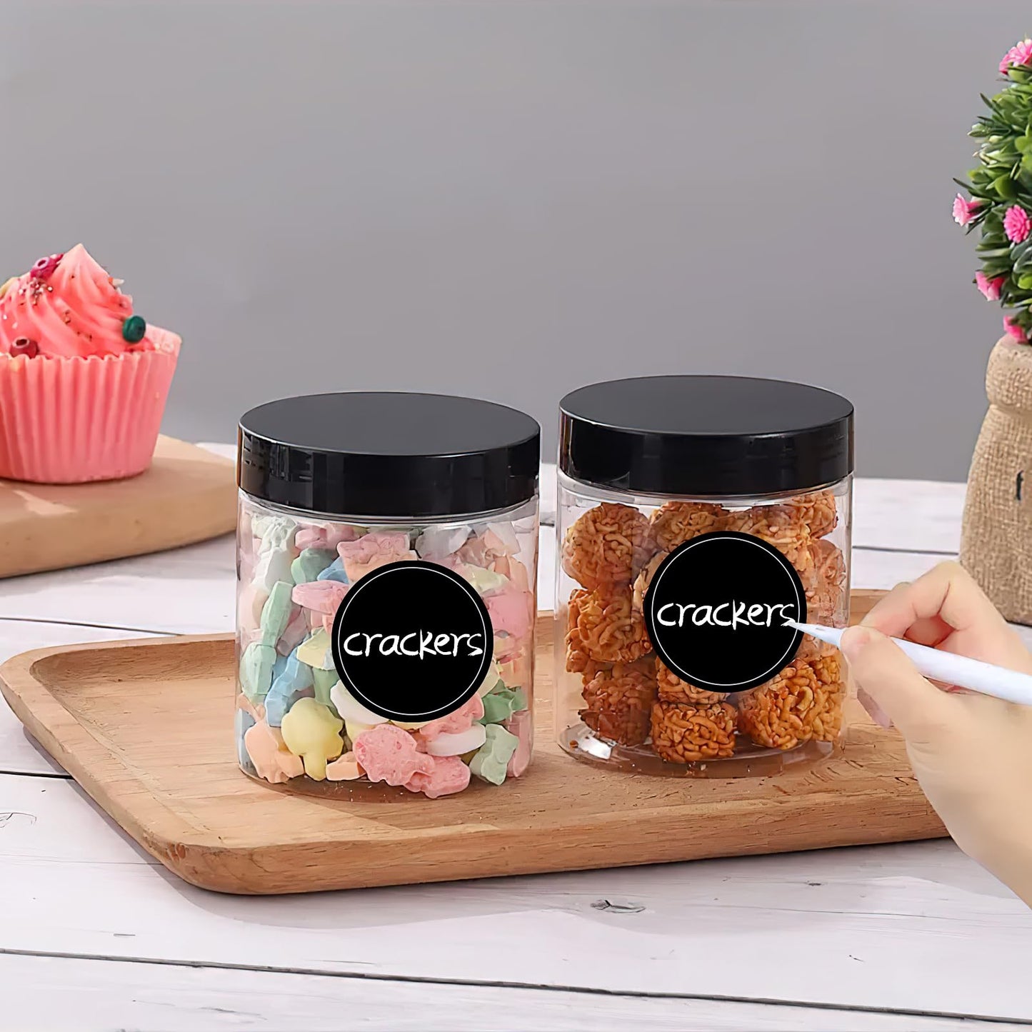 50 Pcs Clear Plastic Round Jars with Lids, 2oz/60ml Leak-Proof Cosmetic Storage Containers for Kitchen Use, Travel,Beauty Products, Cream, Scrubs, Bath Salt