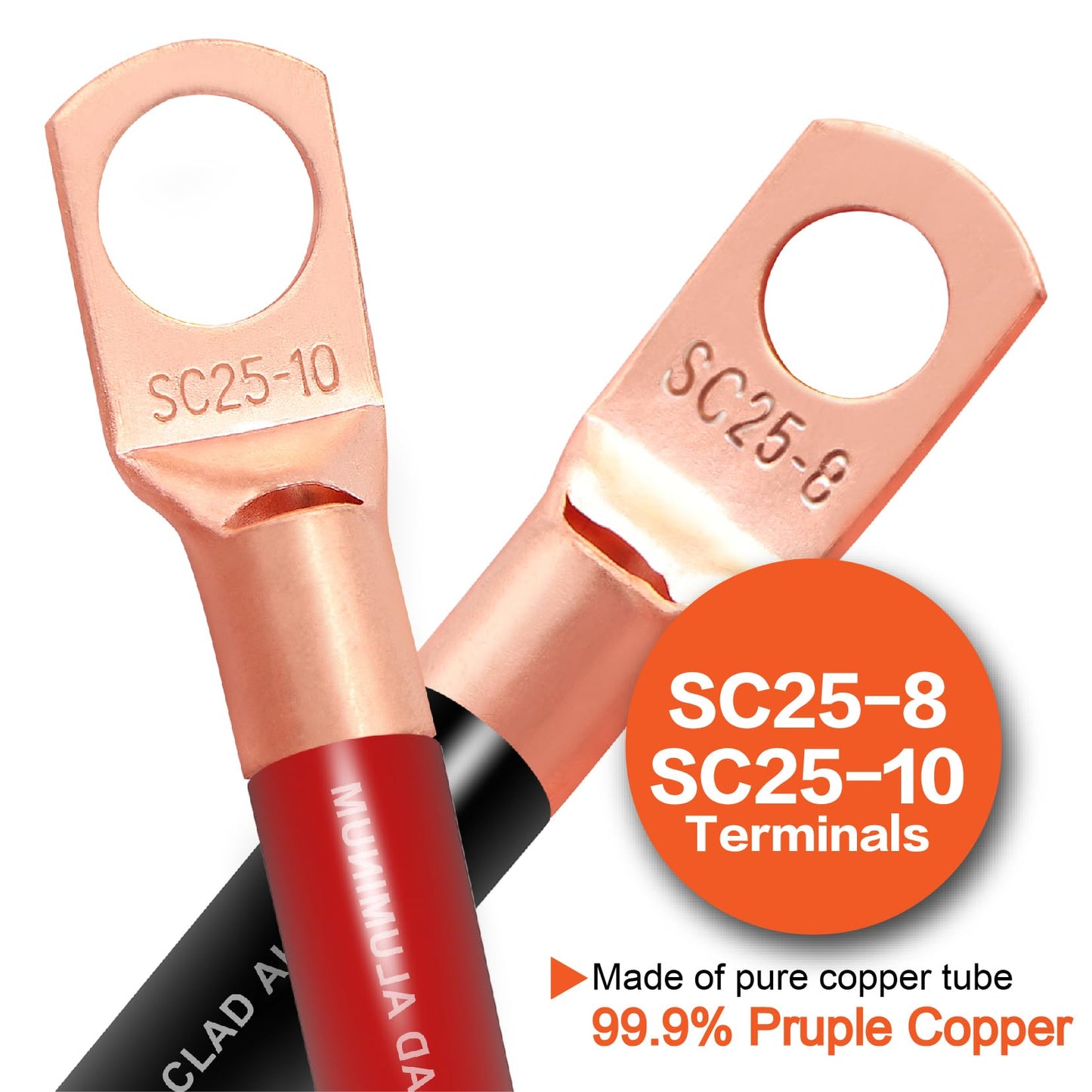 4 Gauge Wire (25ft Each - Red/Black) Copper Clad Aluminum CCA - Primary Automotive Wire,Car Amplifier Power & Ground Cable, Battery Cable,Welding Cable for Car Stereo,Solar, Auto, RV Trailer & Marine