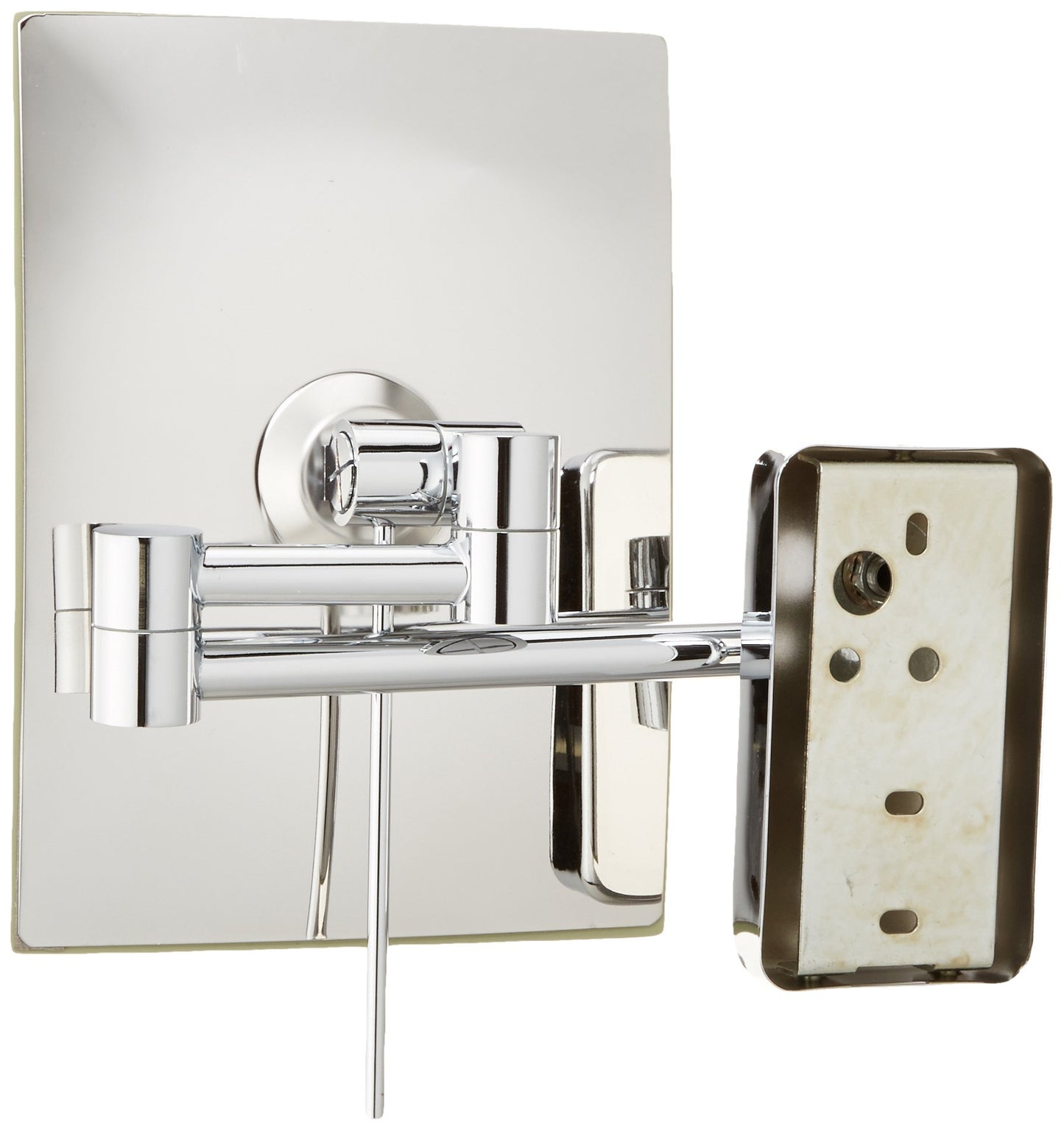 Jerdon JRT695C 6.5-Inch by 8.75-Inch Wall Mount Rectangular Makeup Mirror, Chrome Finish