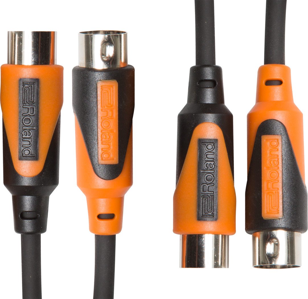 Roland RMIDIB10DUAL Black Series Midi Cable, 10'/3m
