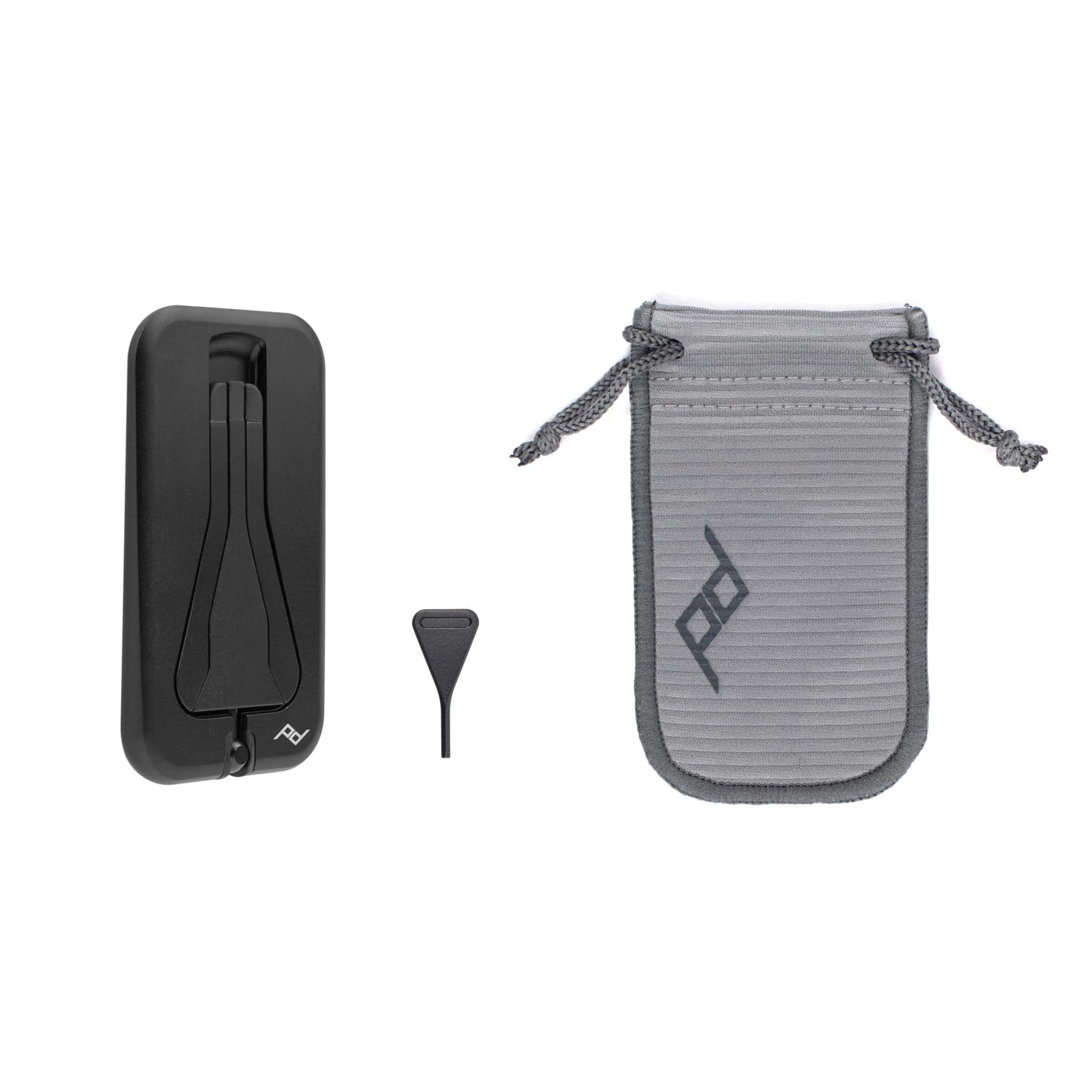 Peak Design Mobile Tripod, Black, Compact Design, Portable and Pocket Friendly, MagSafe Compatible, SlimLink Mounting, Use It as a 3-Legged Stand, Kickstand or Grip, Phone Tripod Stand