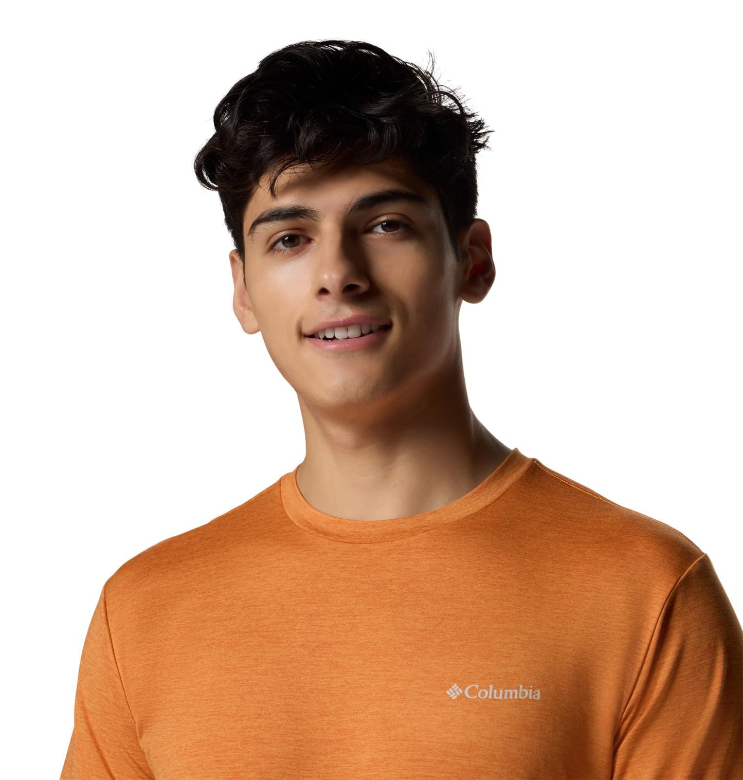 Columbia Men's Kwick Hike Back Graphic Short Sleeve Tee, Tuscan Heather/Planet Watch, Large