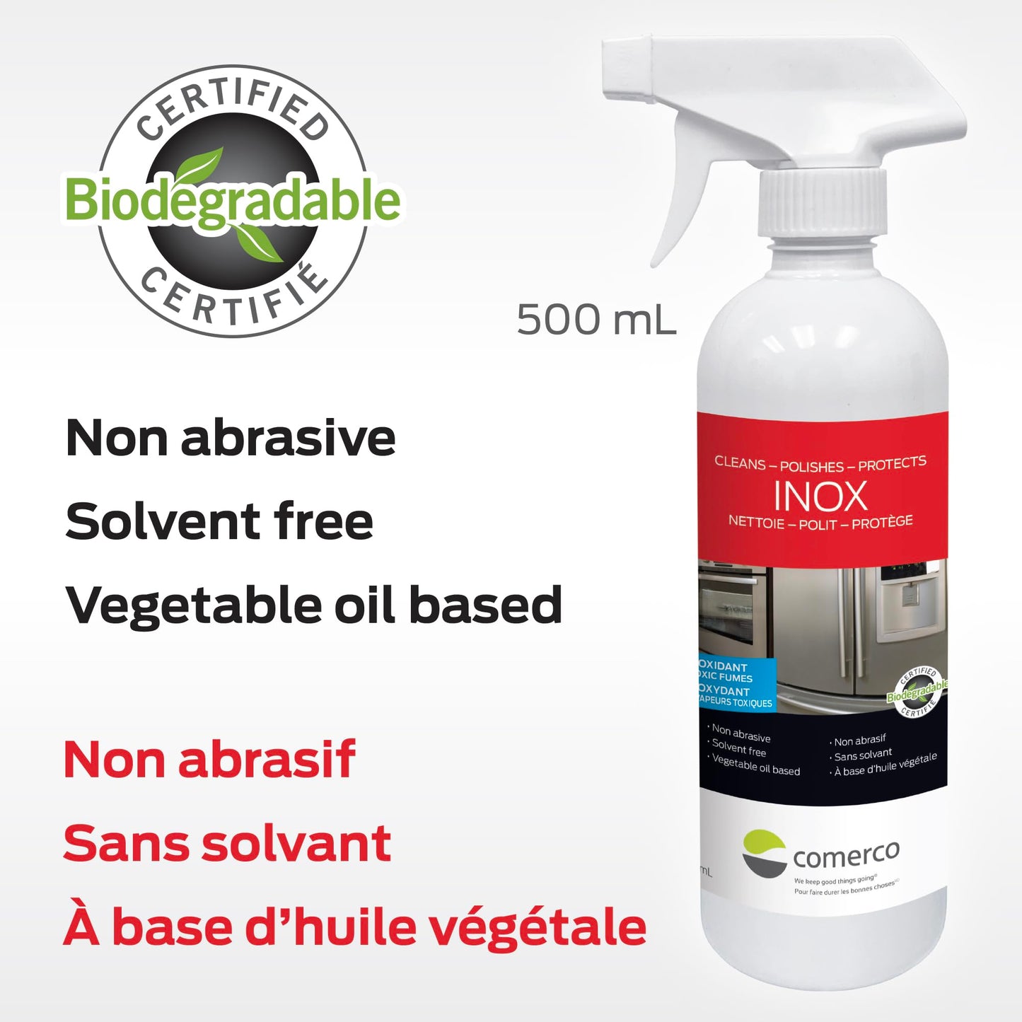 Stainless Steel Care Kit INOX, Biodegradable *Bonus Applicator Glove*