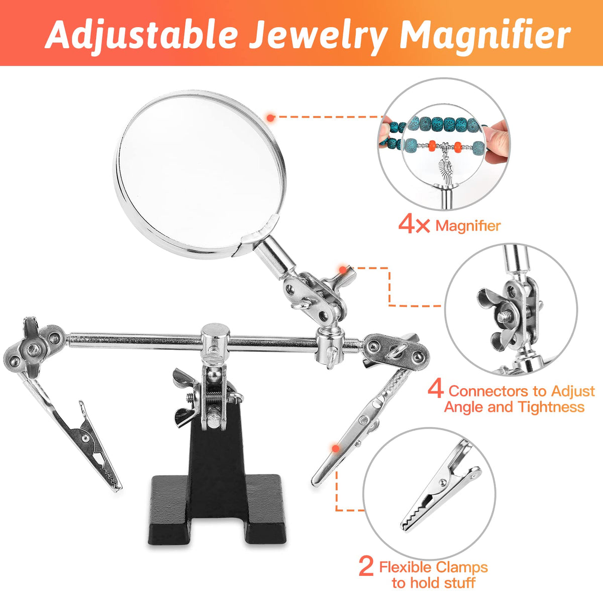 Giwaelro Jewelry Making Kit for Adults, Jewelry Making Supplies with Jewelry Making Tools, Jewelry Pliers, Jewelry Wires, Findings, Necklace Chains, Magnifier and Storage Bag