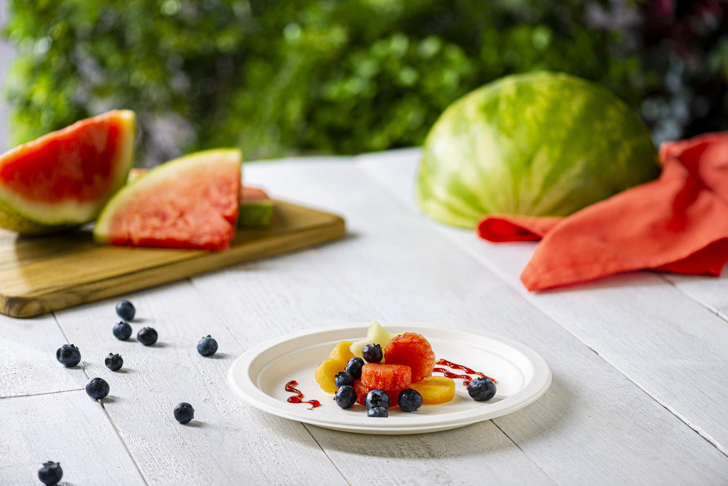 Gusto [9 Inch - 250 Pack Heavy-Duty White Paper Plates, 100% Compostable, Eco-Friendly - Biodegradable Disposable Plates, Sugarcane Paper Plates - Formerly Comfy Package