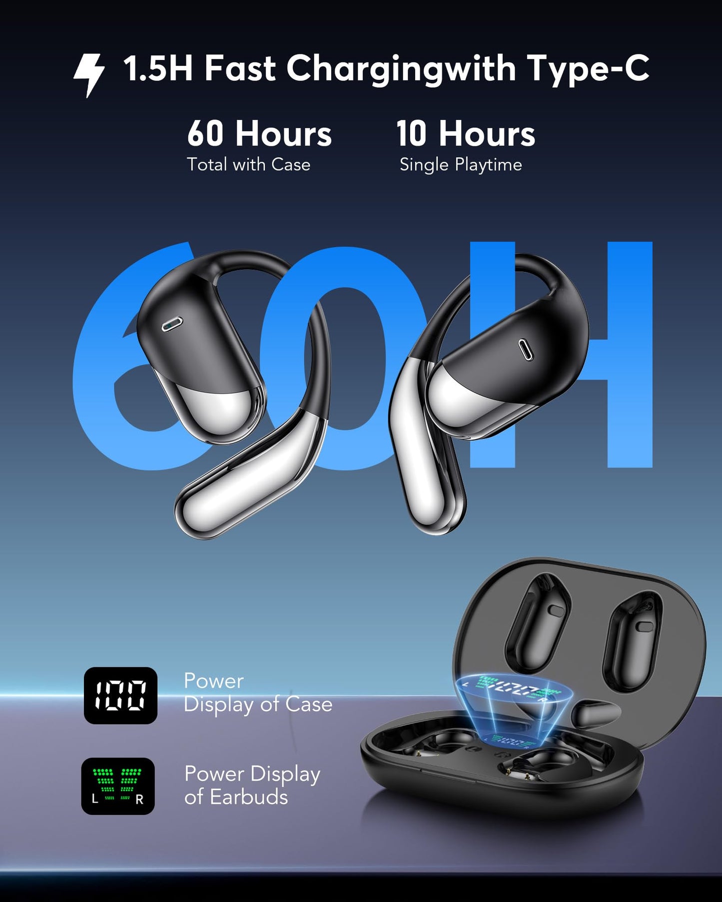 Real-Time AI Translation Earbuds - 198 Languages 3-in-1 Translating Device, Écouteurs traducteurs Anglais-français, Clear Voice Translation Headphones with Charging Case for Travel & Learning