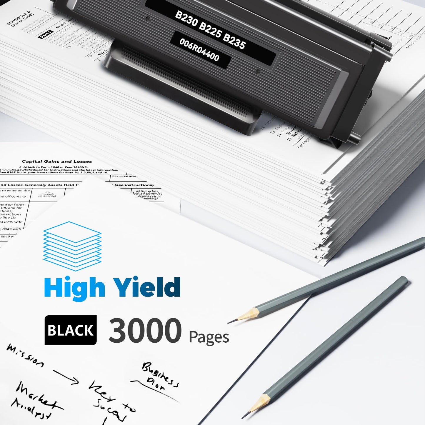 BAIINK B230 B225 B235 Toner Cartridges 1 Pack Compatible with Xerox B230 006R04399 006R04400 006R04401 for B225 B235 B230 B225DNI B235DNI B230DNI Printers (with Chip)
