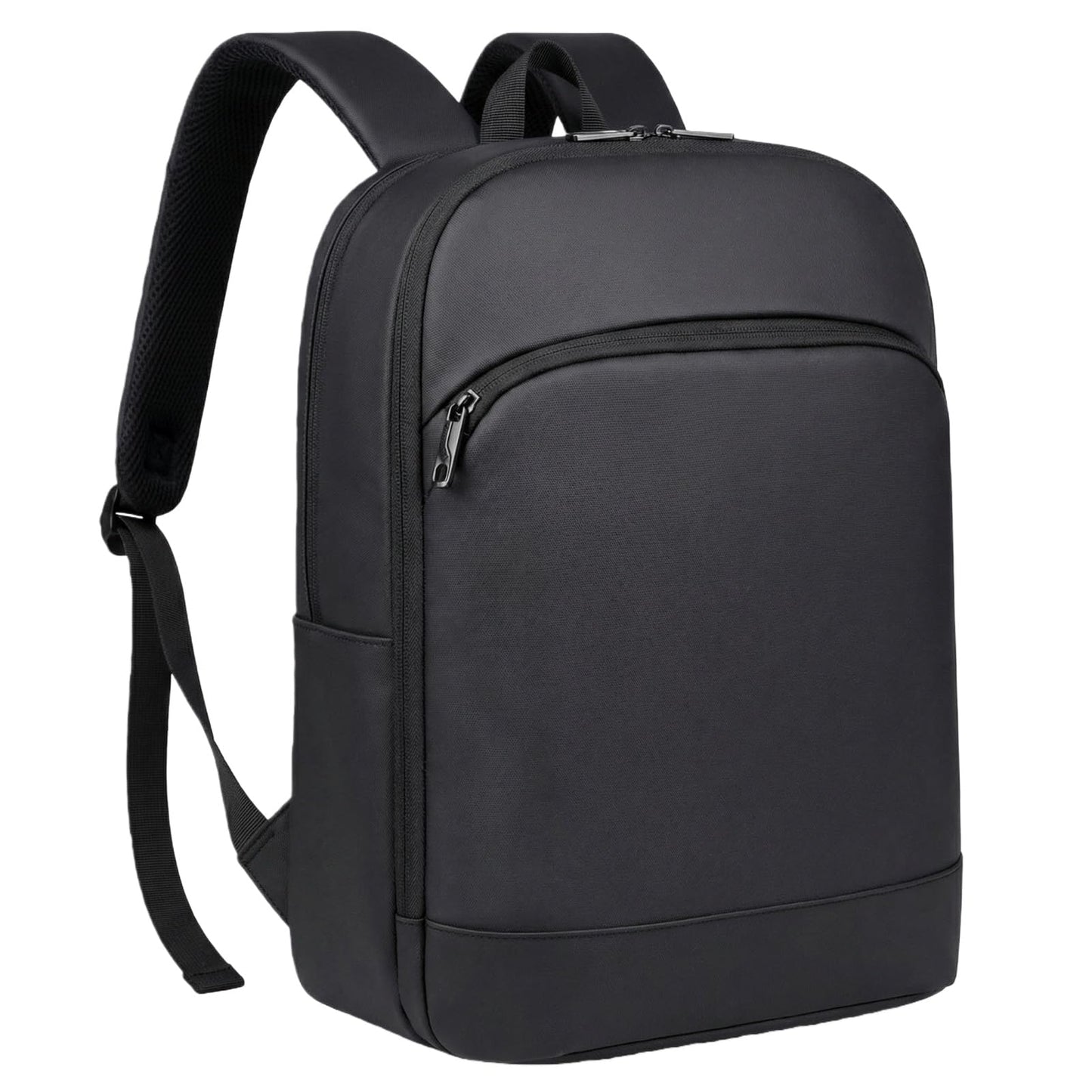Expandable Laptop Backpack for Men, 15.6 Inch Business Computer Bag, Professional Backpack with Luggage Strap, Water-Resistant Daypack for Office, Travel & Commute (Black)
