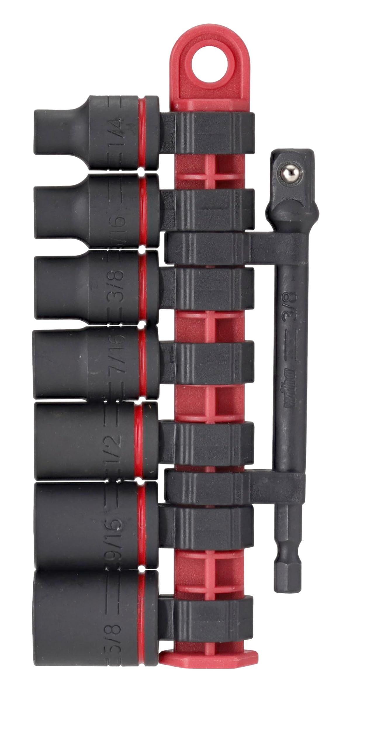 Wiha 72093 8 Piece 3/8" Drive SAE Impact Socket Set