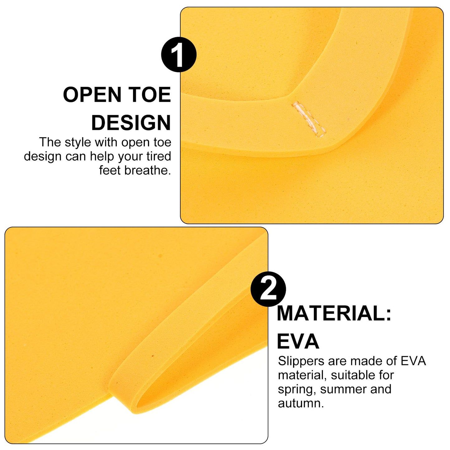 36 Pairs Disposable Eva Foam Slippers for Women Man Salon Spa slippers, Lightweight and Portable, Random Color