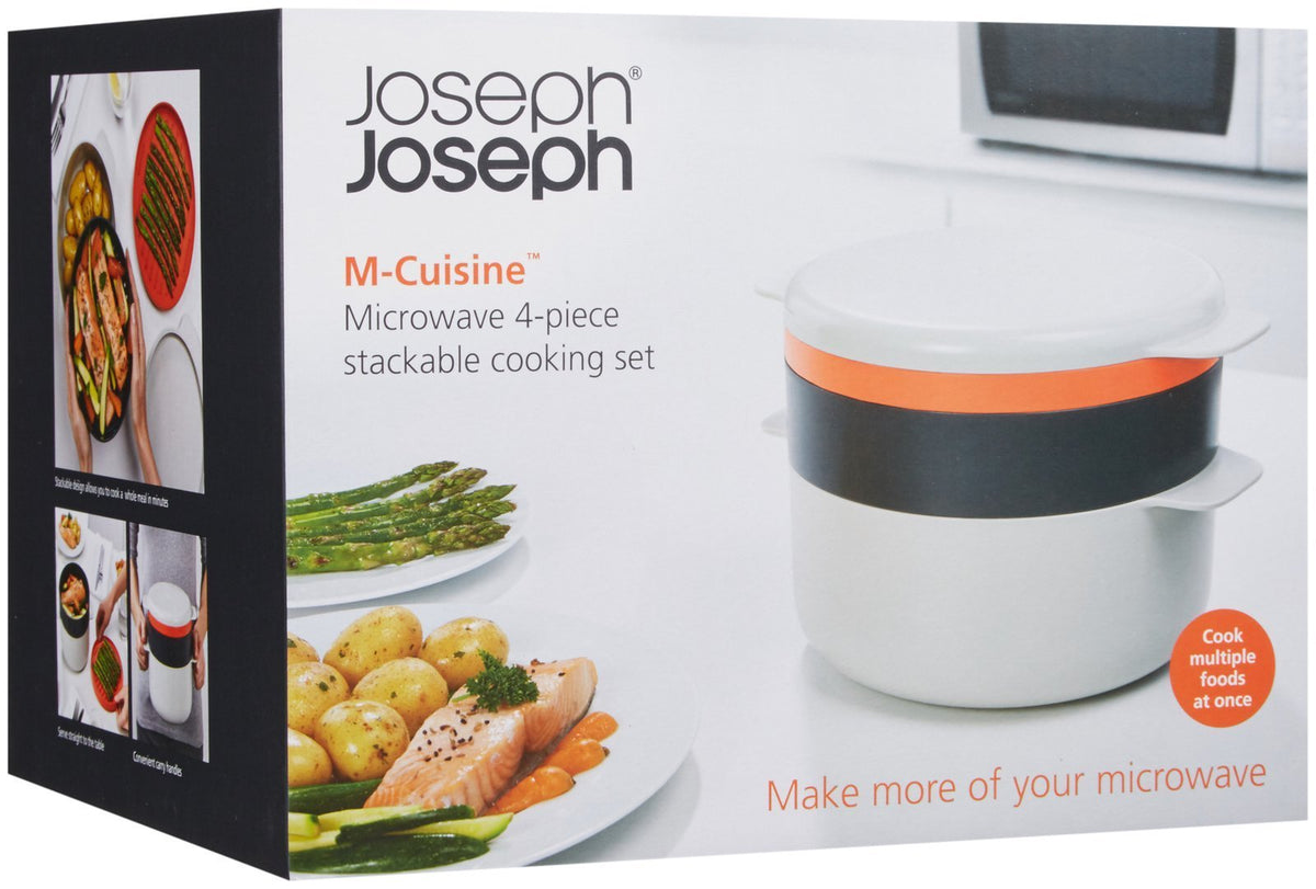 Joseph Joseph 7045001SO M-Cuisine 4-Piece Stack Cooking, Orange
