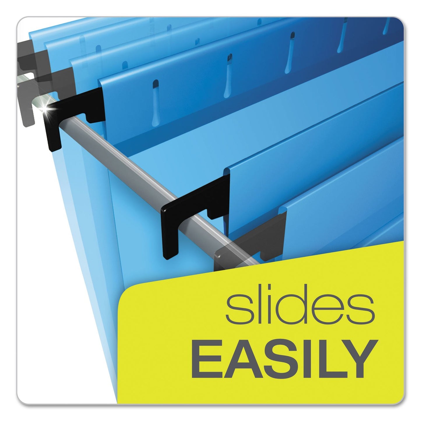 Pendaflex Surehook Reinforced Hanging File Folders, Letter Size, Blue, 20 Per Box (6152 1/5 BLU)