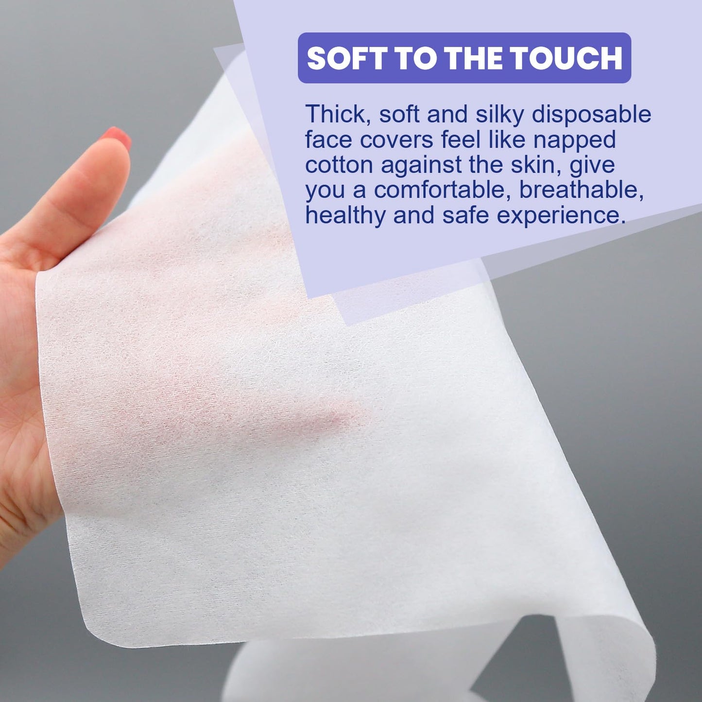 500PCS Upgrade Disposable Face Cradle Covers, Medical-Grade, Ultra Soft, Luxurious, Non-Sticking Massage Face Covers, Large Disposable Headrest Covers for Massage Tables and Massage Chairs
