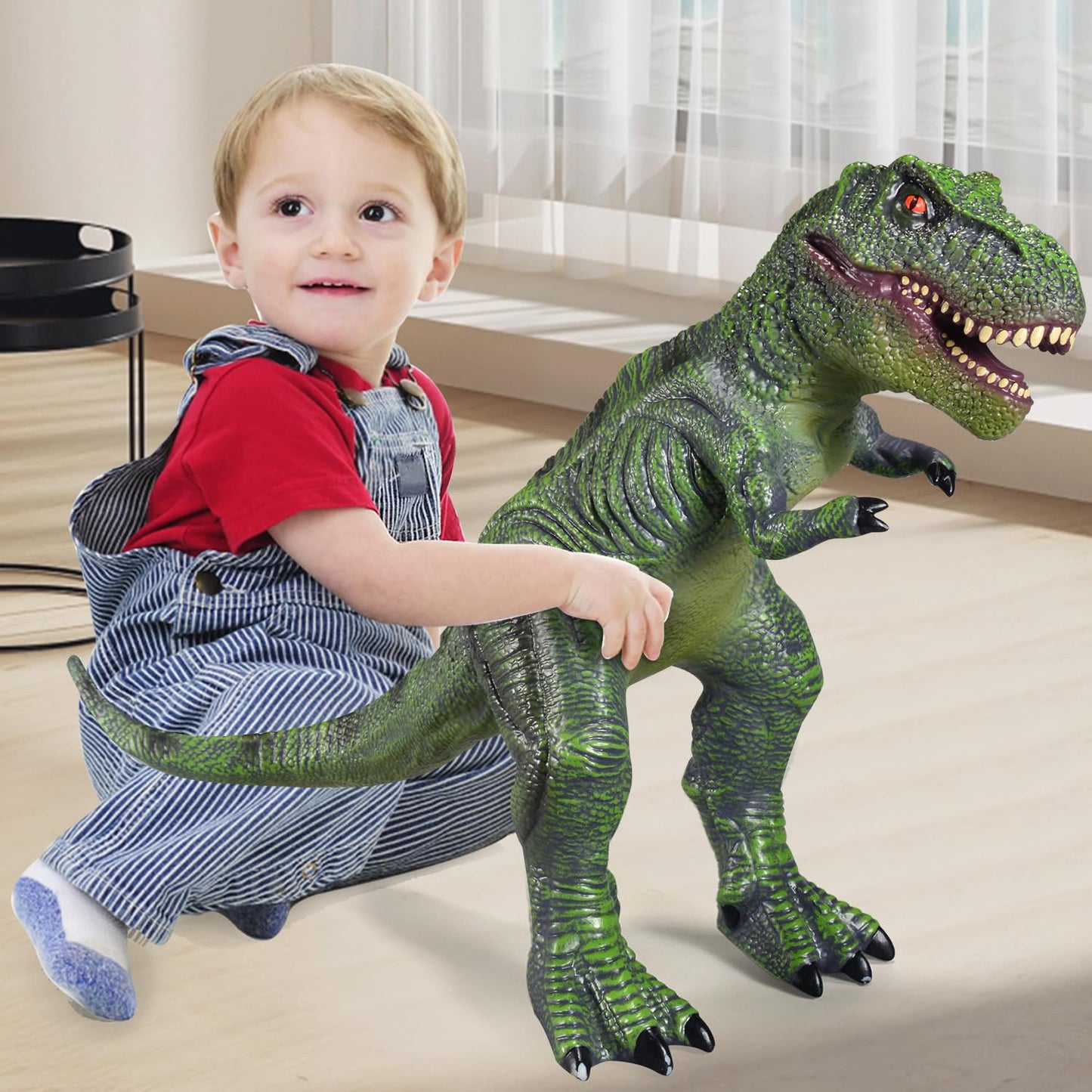Large Dinosaur Toys- 28" Tyrannosaurus Rex Soft Dinosaur Toys for Kids 3-5, Big Inflatable Dinosaur for Boys Girls, Toddler Dinosaur Party Favors