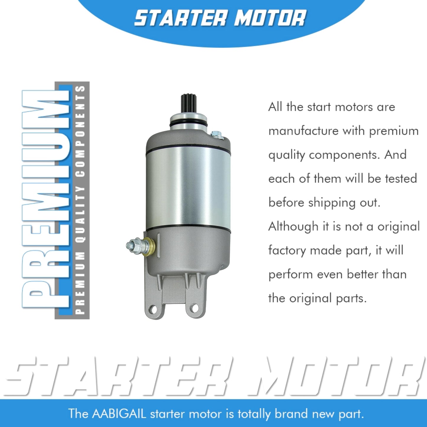 Starter Replacement for 1986 Honda ATV Starter Foreman FourTrax TRX350 31200-HA7-305,31200-HA7-315