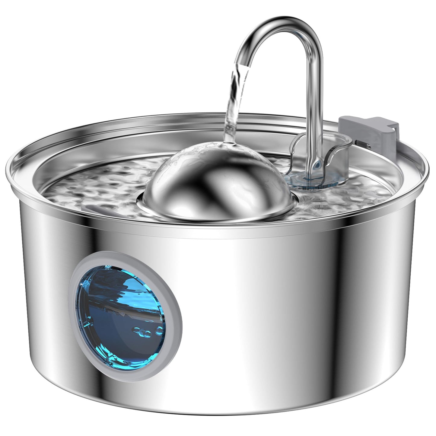 Cat Water Fountain Stainless Steel: cat fountain for Drinking - 3.2L Quiet Pet Watering Bowls for Cats Indoor - Kitten Waterer Supplies - for Small and Medium Animals