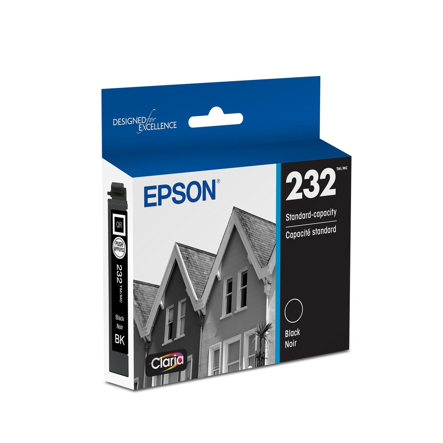 EPSON 232 Claria Ink Standard Capacity Black Cartridge (T232120-S) Works with Workforce WF-2930, 2950 and Expression XP-4200, 4205