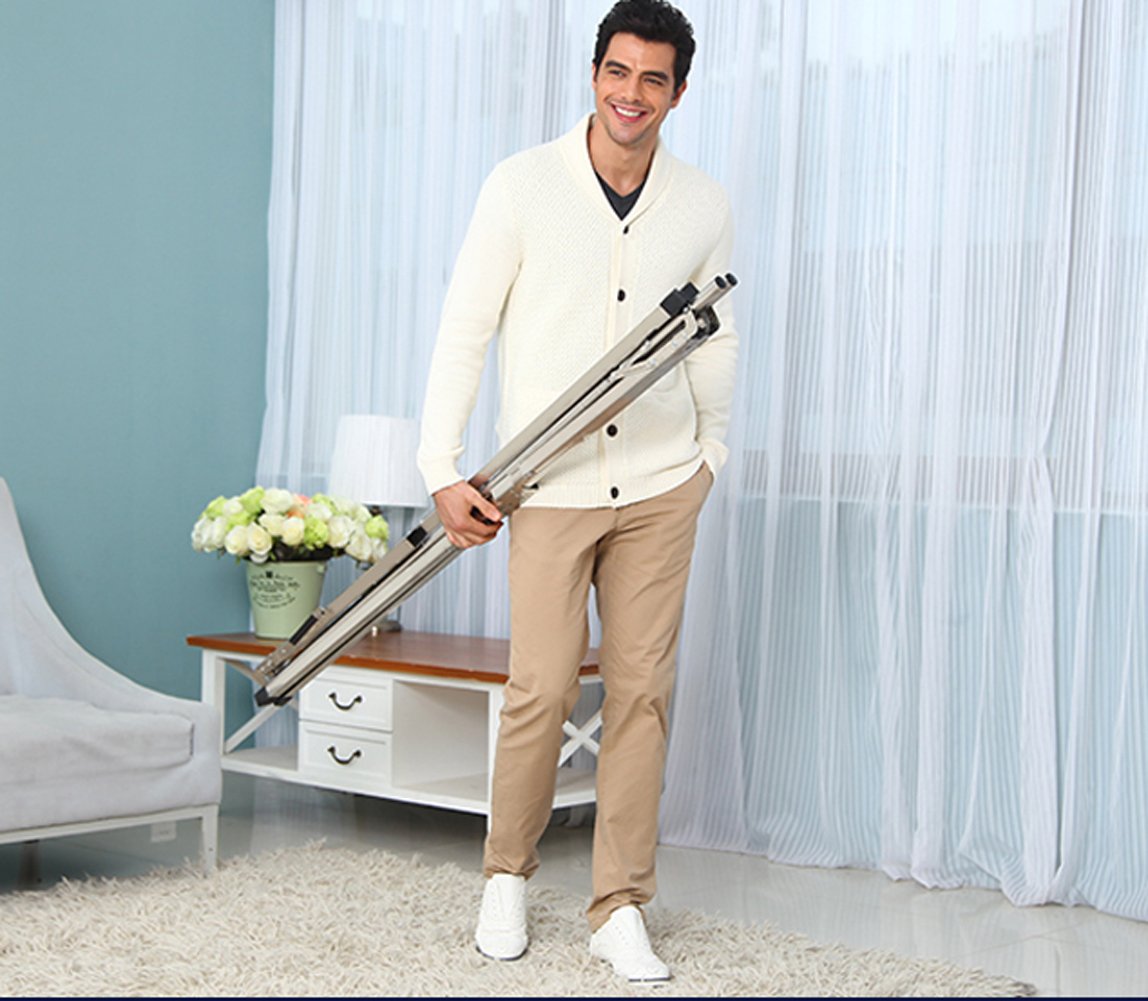 Clothes Drying Rack for Laundry Free Installed Space Saving Folding Hanger Rack for Home Heavy Duty Stainless Steel