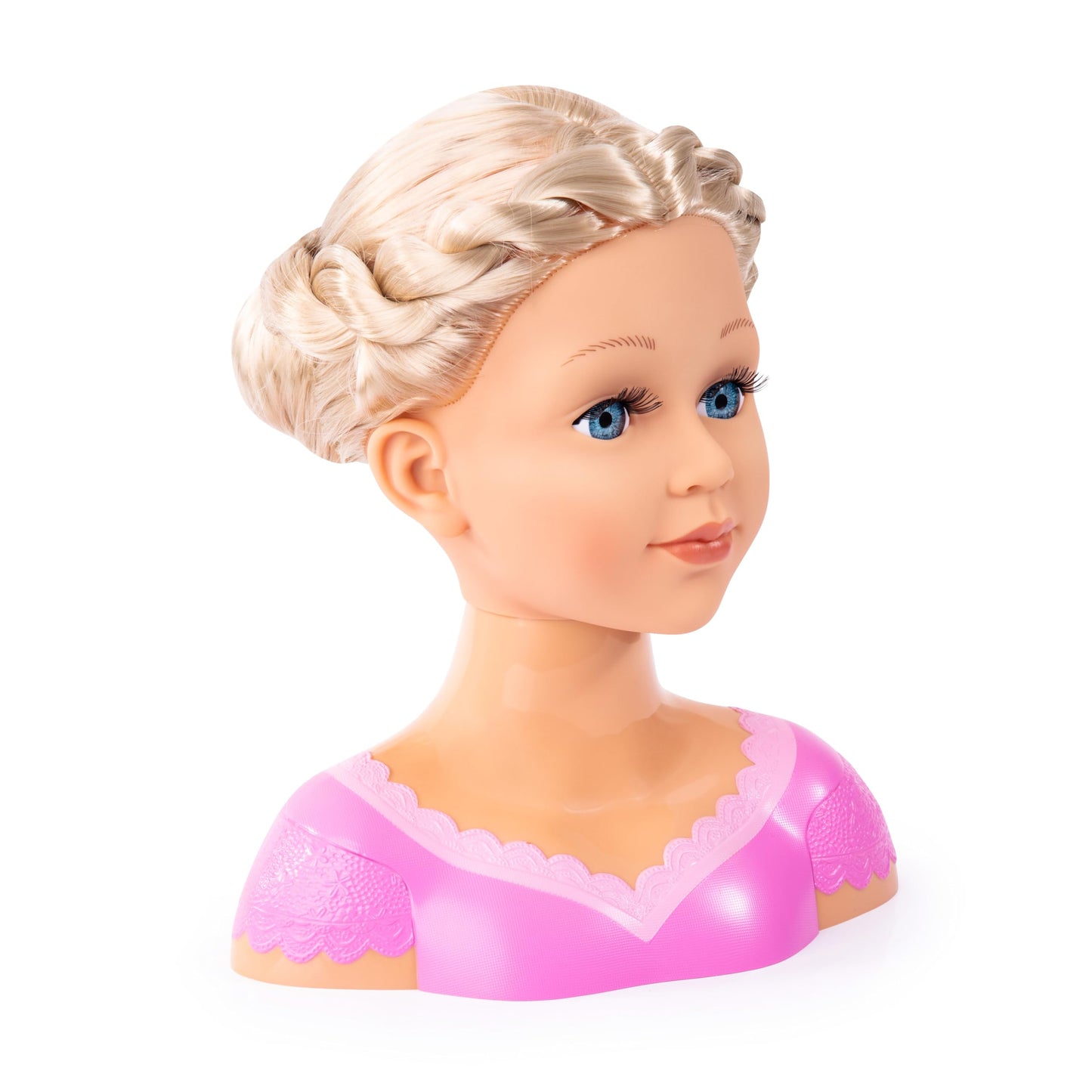 Bayer - Charlene Super Model Hairdressing Head - Cosmetics, Make-up, Hair Accessories - Blonde Hair - 10” - Age 3+ - 90088AA