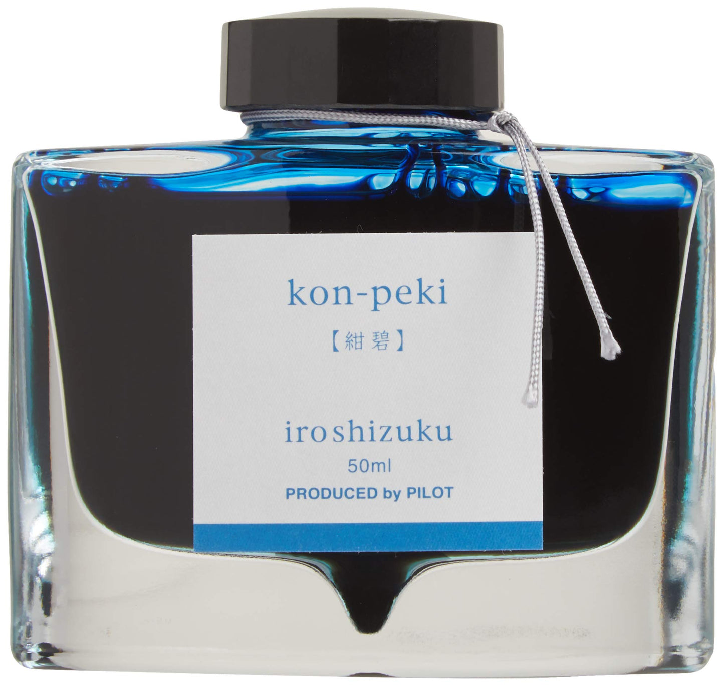 Pilot Iroshizuku Bottled Fountain Pen Ink, Kon-Peki, Deep Blue, Turquoise Blue -69212