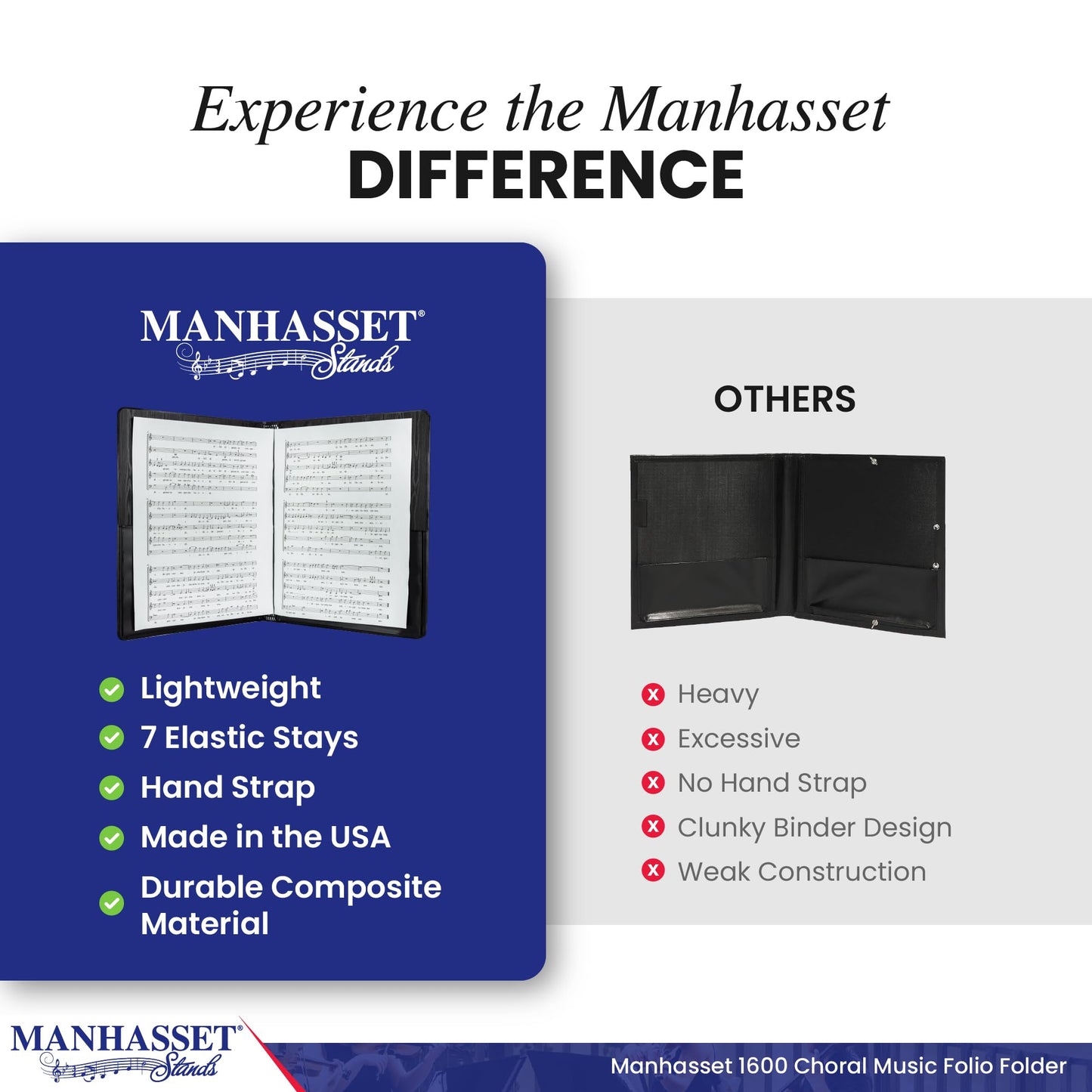 Manhasset 1600 Manhasset Choral Folder