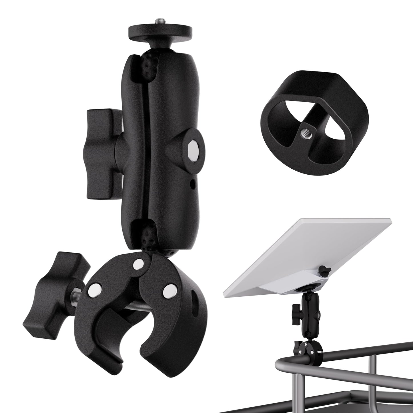 Starlink Mini Mount, Starlink Mini Clamp Mount for Car RV Rack Compatible with 2025 New Version Pipe Adapter and 2024 Pipe Adapter
