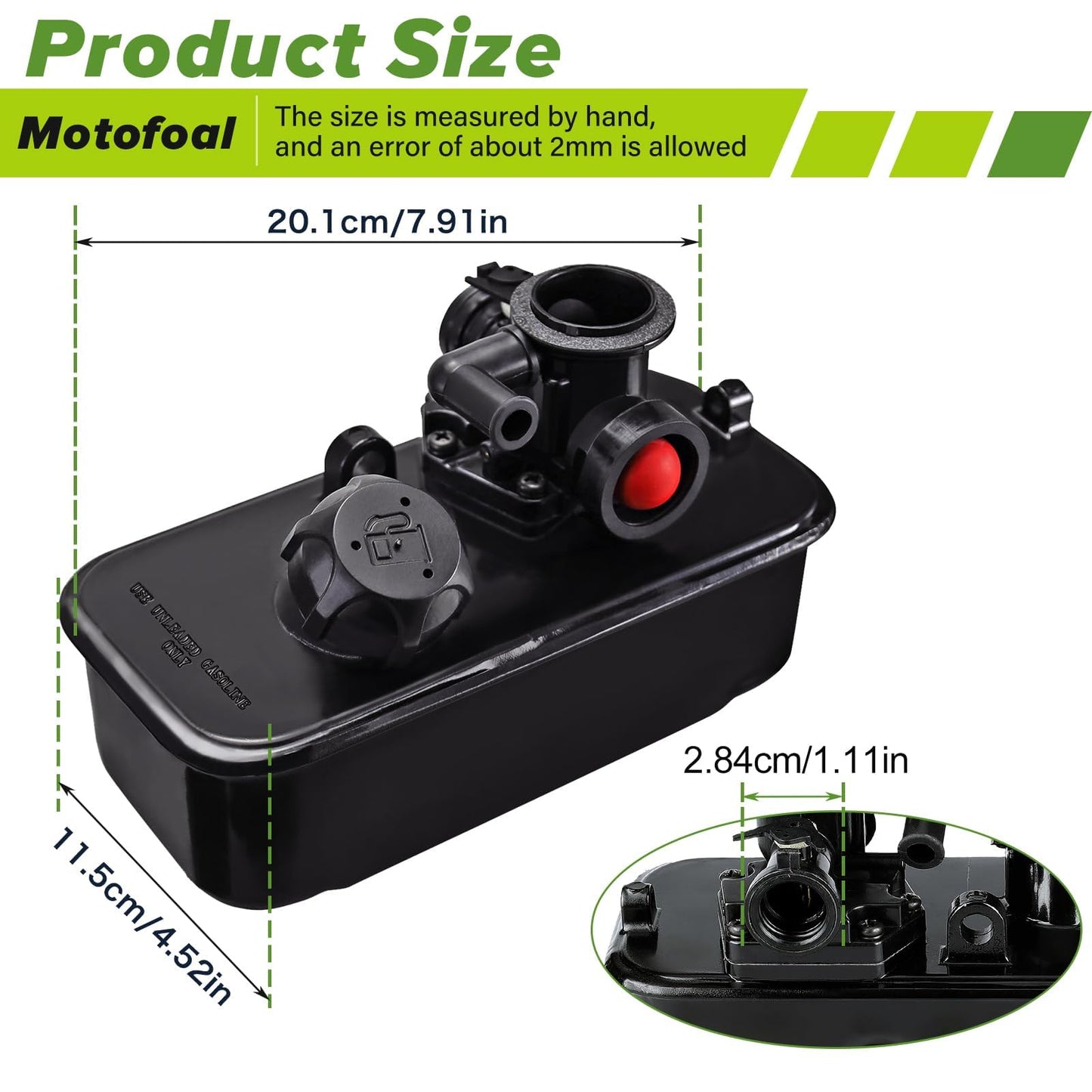 Motofoal 795477 Carburetor and 494406 498809 Fuel Tank Replacement for Briggs & Stratton 795469 794147 699660 794161 498811 Carb