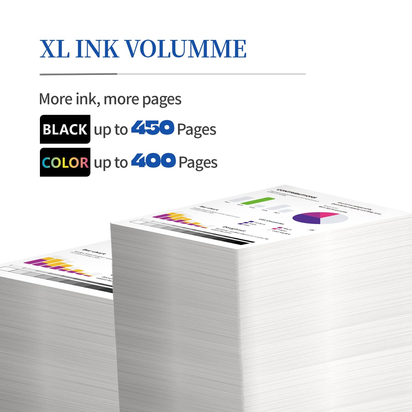 INKCLOUD 275XL 276XL Ink Cartridge Compatible with Canon 275XL and 276XL Printer Ink Combo for Canon PIXMA TS3522 TR4720 TS3520 TR4722 TR4700 Printer(Black Color, 2 Pack)