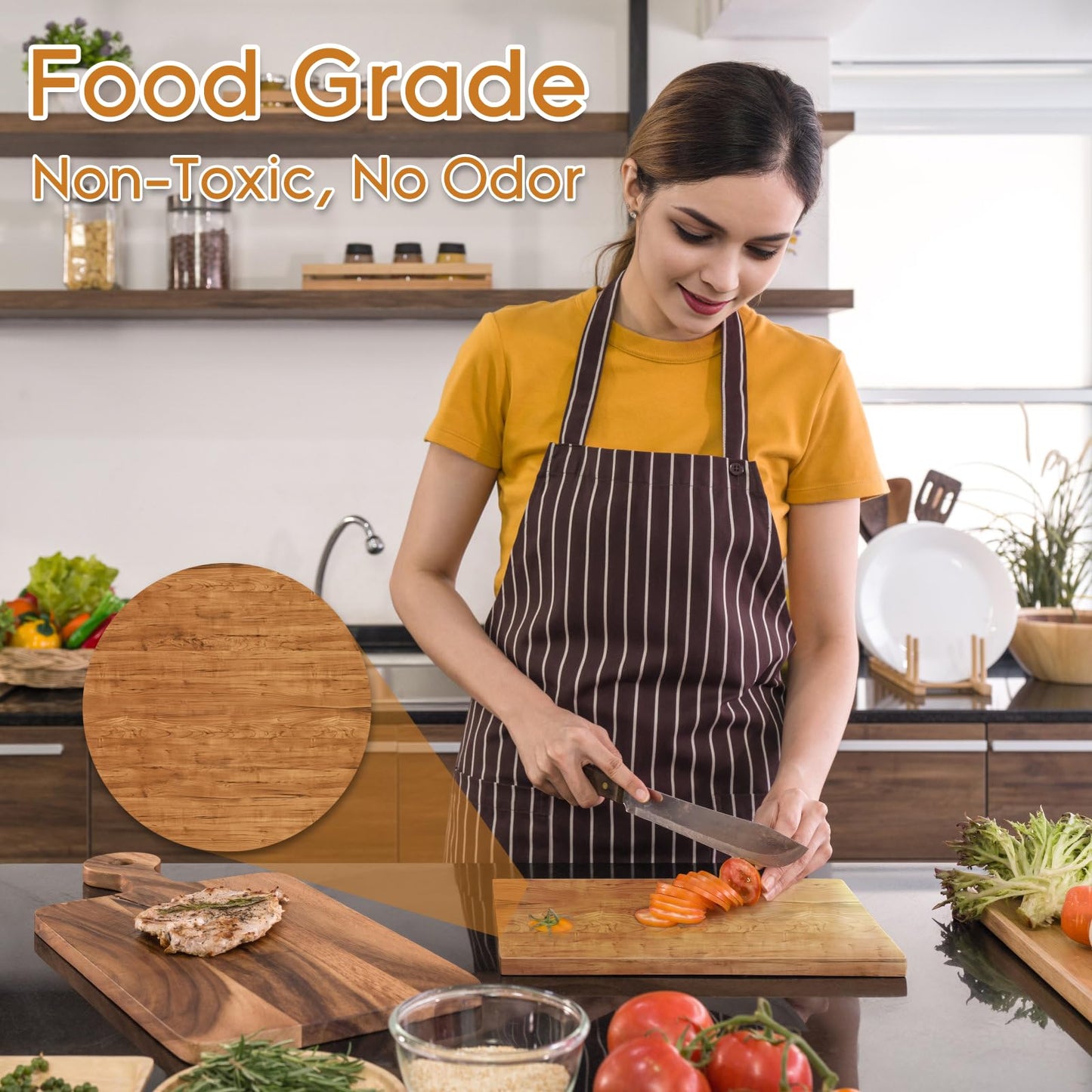 64 OZ Pure Tung Oil for Wood Outdoor/Indoor, Food Grade Sealer, Tung Oil Finish, Waterproof WoodOil for Furniture, Cutting Board, Teak, Floor — Food Safe, Indoor Use