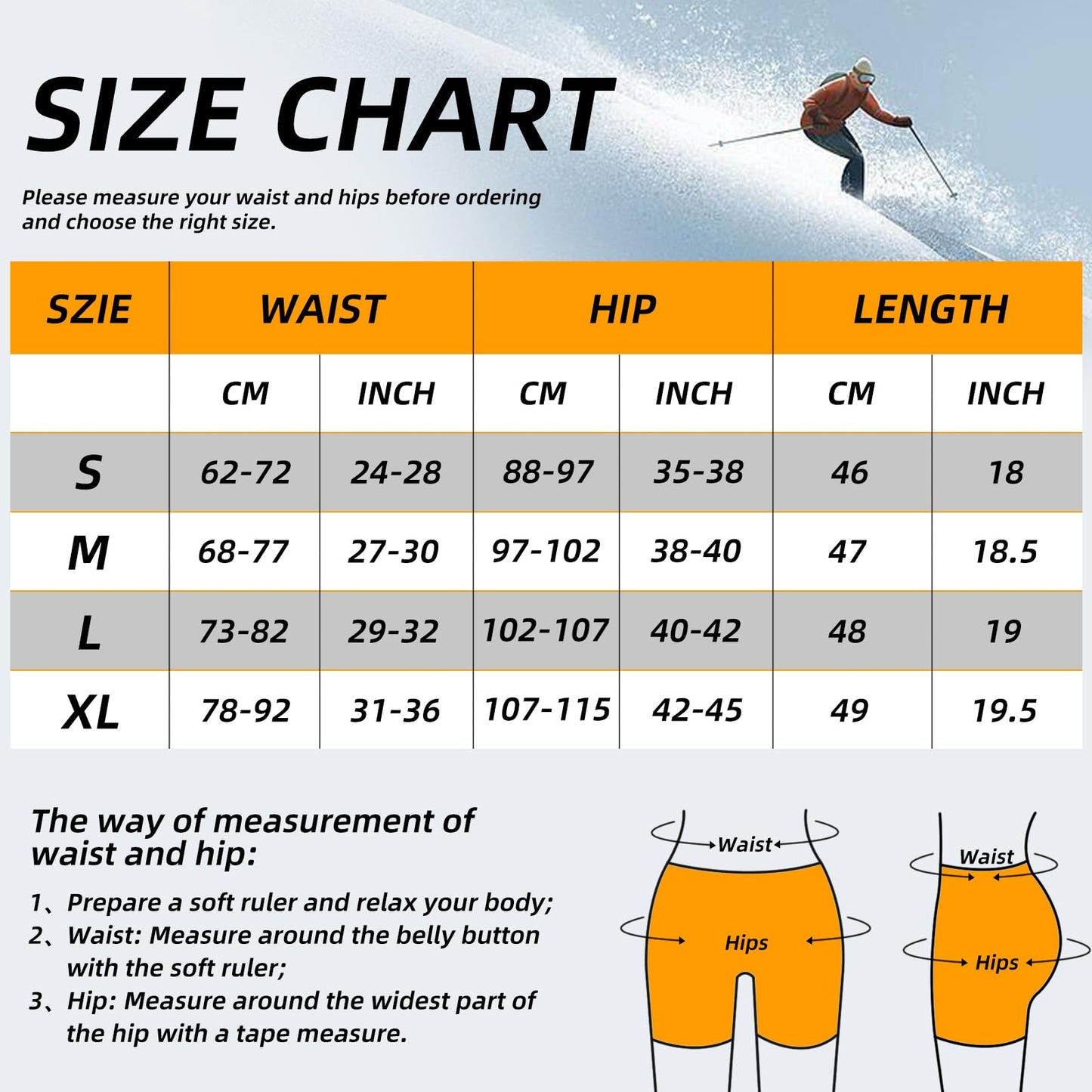 Cienfy 3D Hip Protective Padded Shorts EVA Tailbone Pad Impact Gear for Skiing Skating Snowboarding Skateboarding(X-Large)