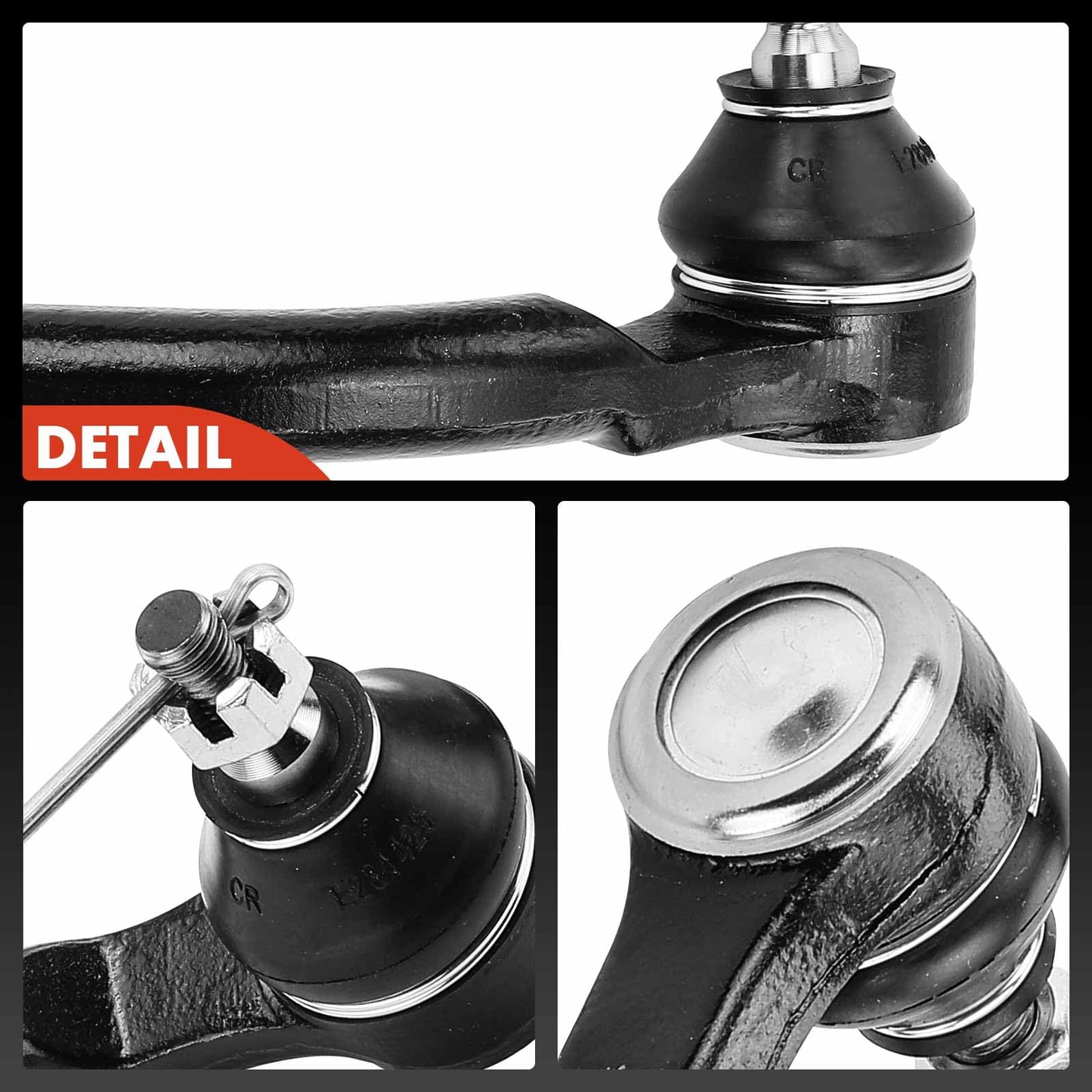 A-Premium 2 x Front Outer Tie Rod Ends, Compatible with Hyundai Elantra 2007-2012, Kia Forte 2010-2013, Forte5 2012-2013