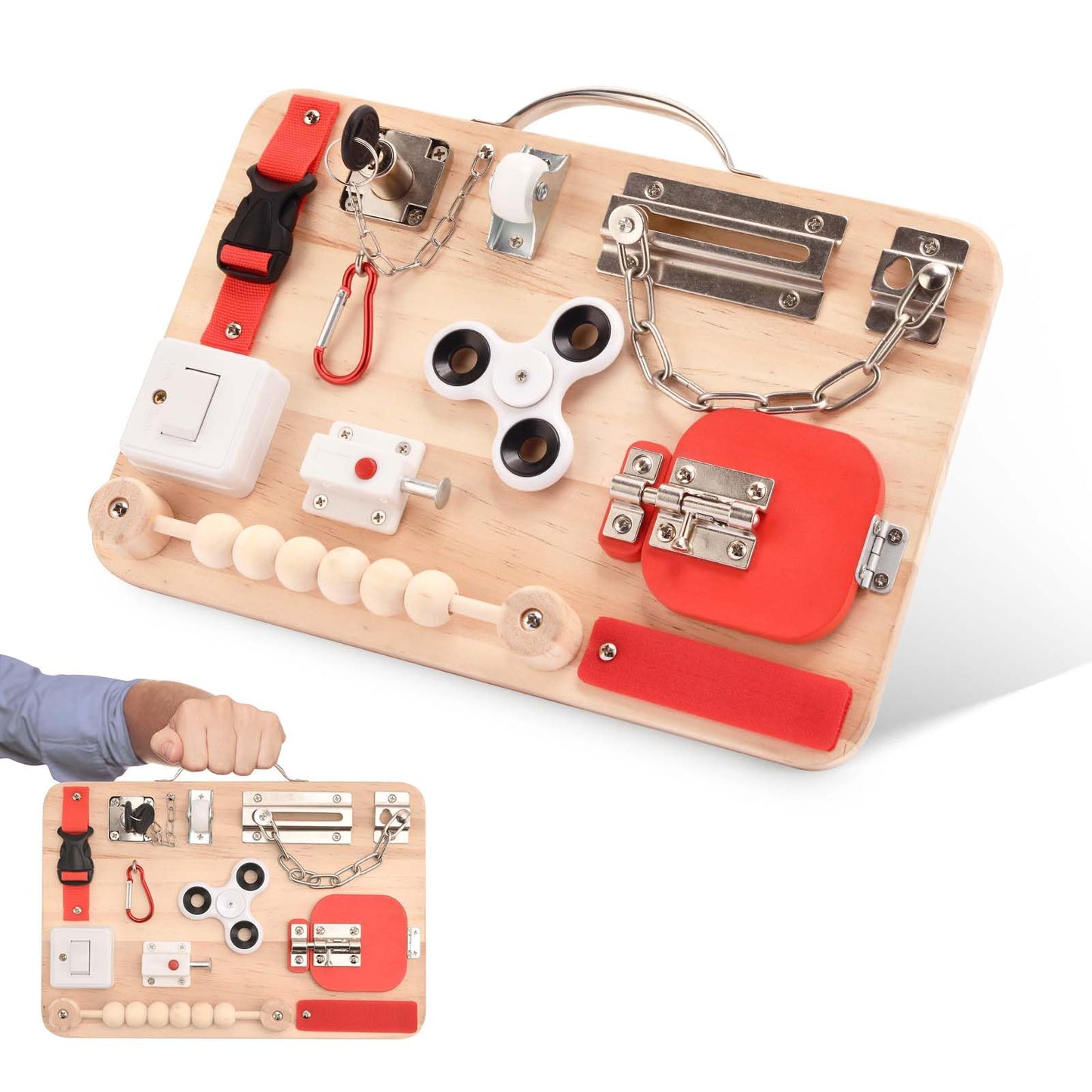 Dementia Activities for Seniors-Alzheimers Products for Elderly-Memory Games for Autism Adult-Dementia Gadgets-Fidget Board- ADHD Toys-Gift for Seniors-Anxiety Relief Items