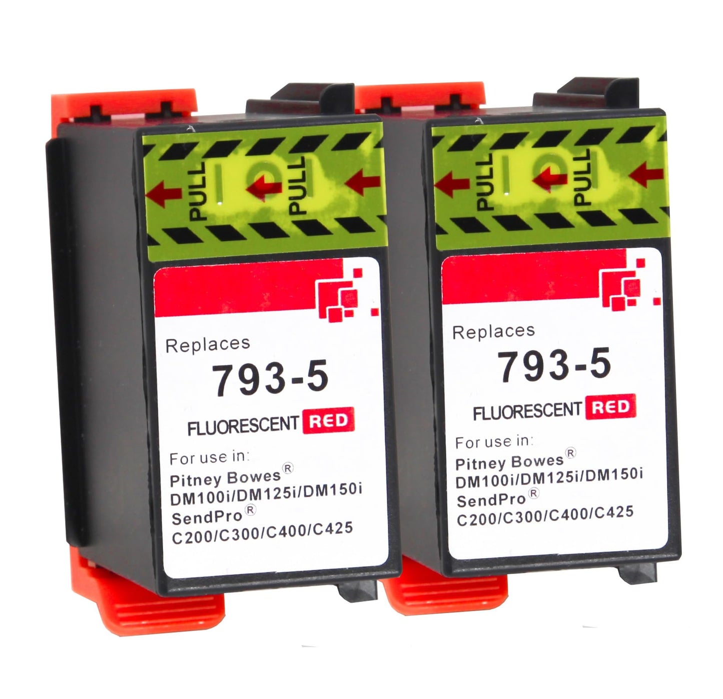 793-5 Ink Cartridge Replacement for Pitney Bowes 793-5 Red Ink Cartridge Compatible with Postage Meters DM100i DM125i DM150i DM175i DM200L DM225 and SendPro C SendPro+, 35ml 2 Pack