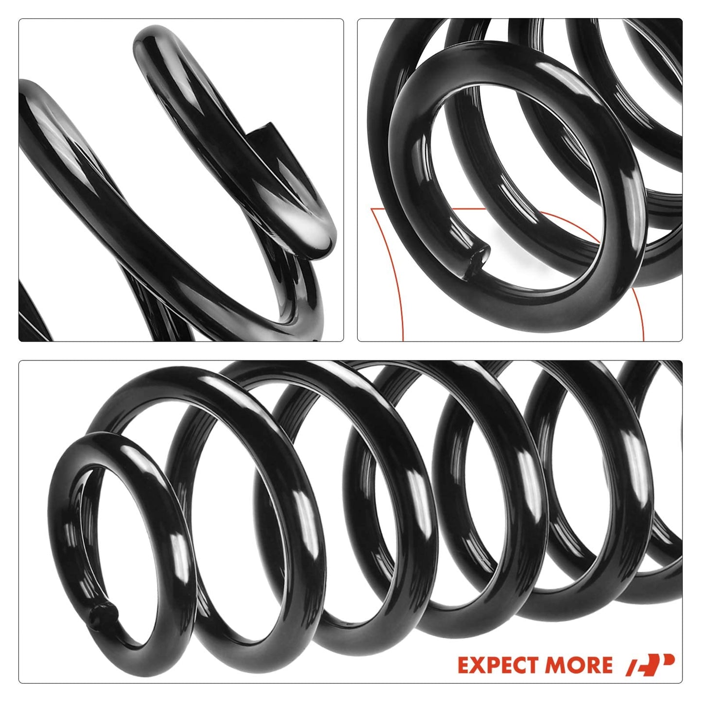 A-Premium 2Pcs Rear Suspension Coil Spring Set Compatible with Volkswagen Jetta 1999-2006, Golf 1999-2005, Driver and Passenger Side