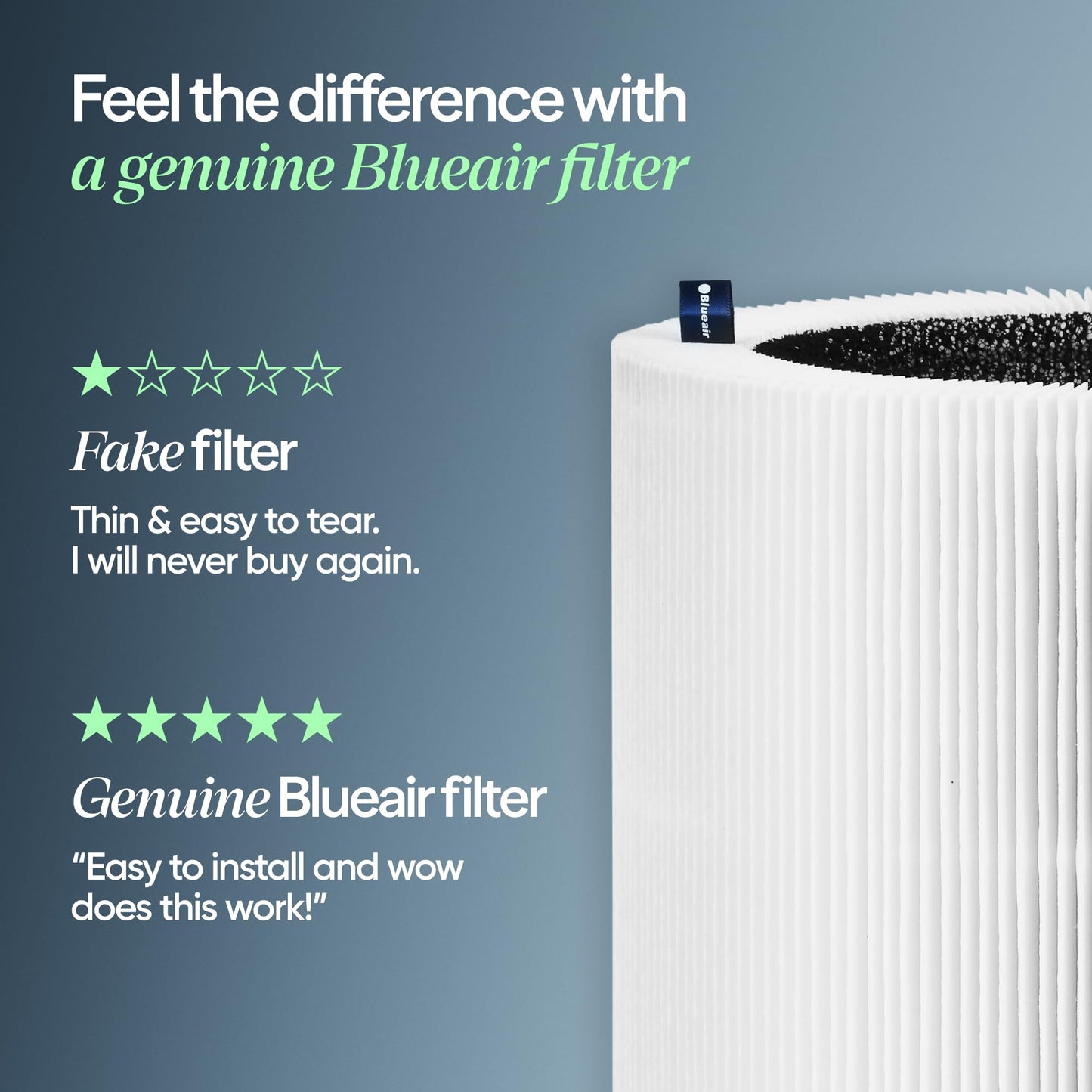 BLUEAIR Pure 311i Max Genuine Replacement Filter F3MAX, Fits Air Purifier