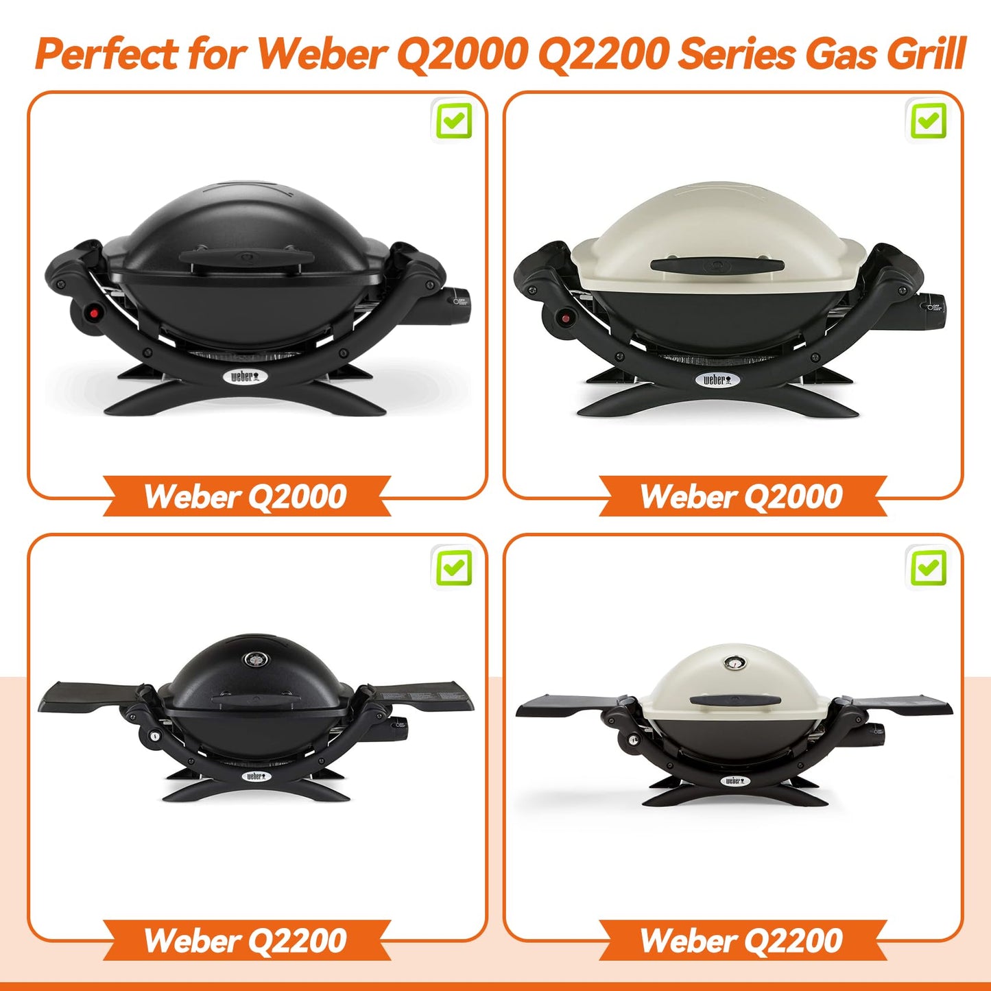 Bbcuepro 64865 Gas Grill Valve Regulator Assembly for Weber Q2000 Q2200 Series Grills - Grill Valve Regulator Replacement for 54060001 396002 566001 566002 Gas Grills