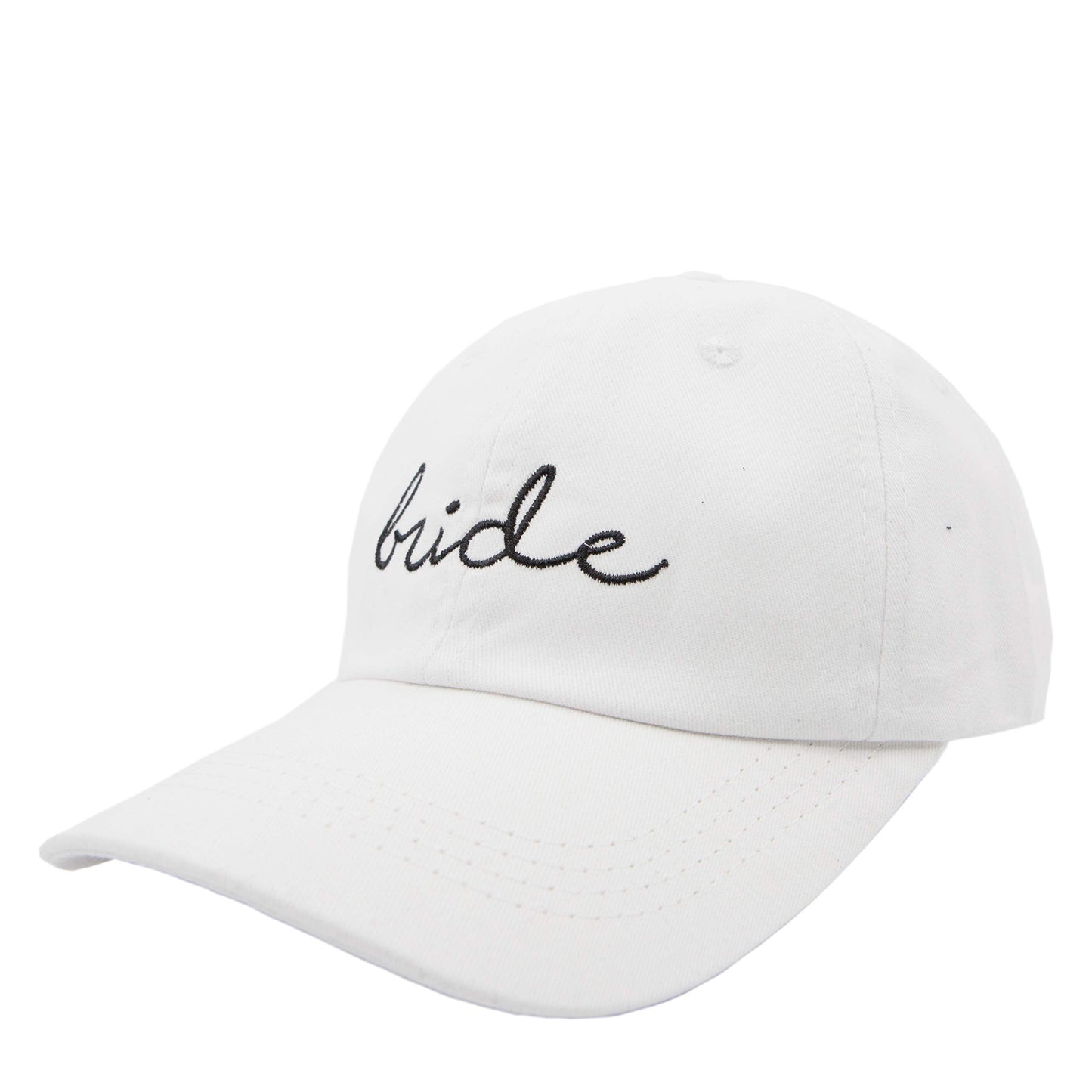 6 Pack Bride Squad Baseball Hat Embroidered Cotton Dad Cap Bachelorette Party Bridesmaid Gift Low-Profile Adjustable Strap Back Truck Hats