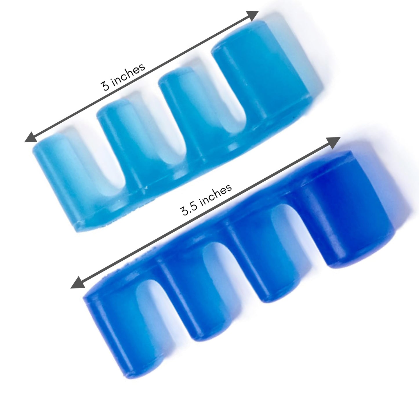 Joy-a-Toes Toe Spreaders, Toe Stretcher & Toe Spacers. ToePal For Yoga. Instant Relief for Toes, Bunion Relief, Hammer Toes , 1 pair - Small Blue